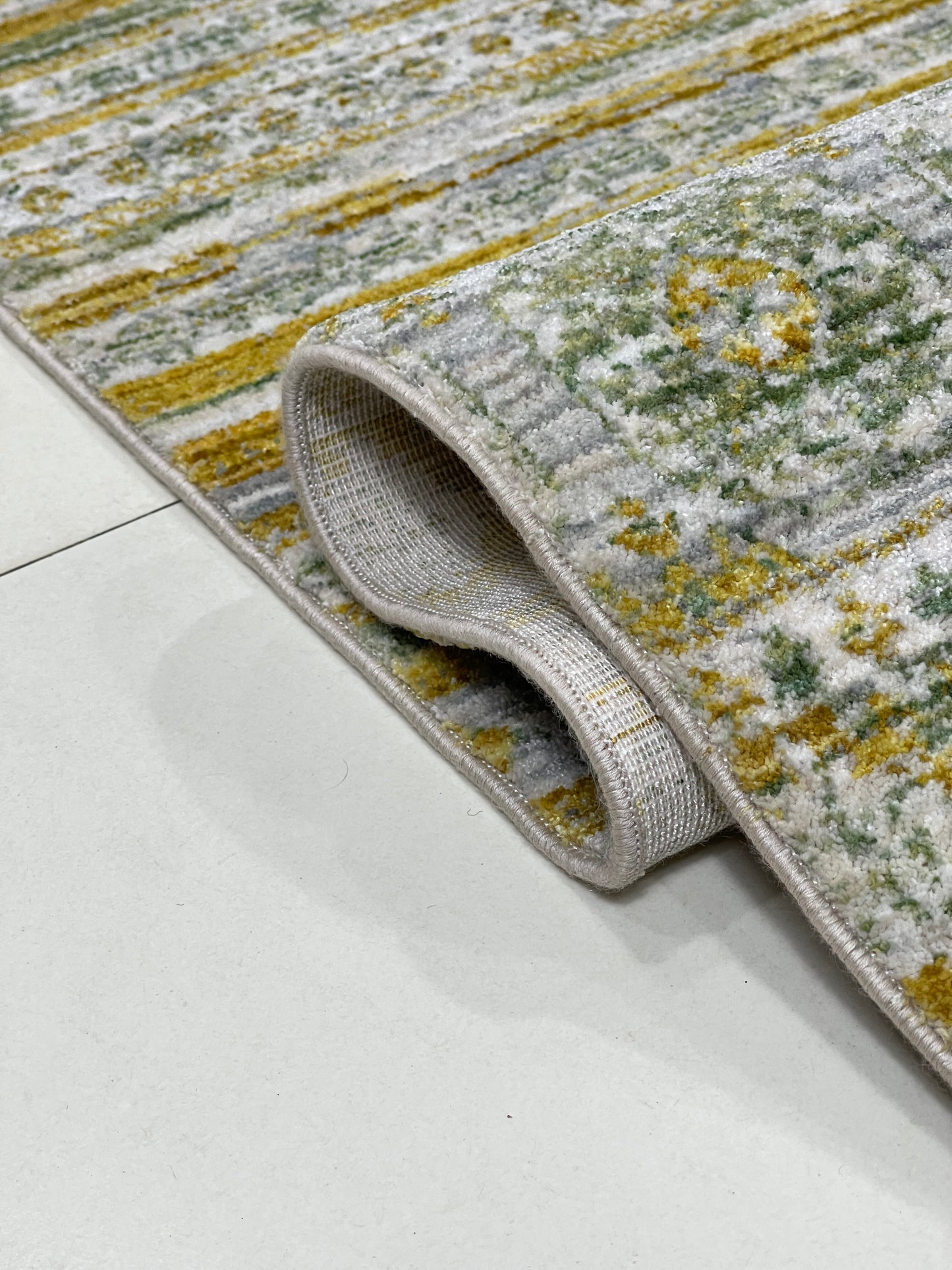 Turkish viscose Rug , Woven Back
Article-314-Yellow 
Size : 3 ft width x 5 ft length (100 cm x 150cm)