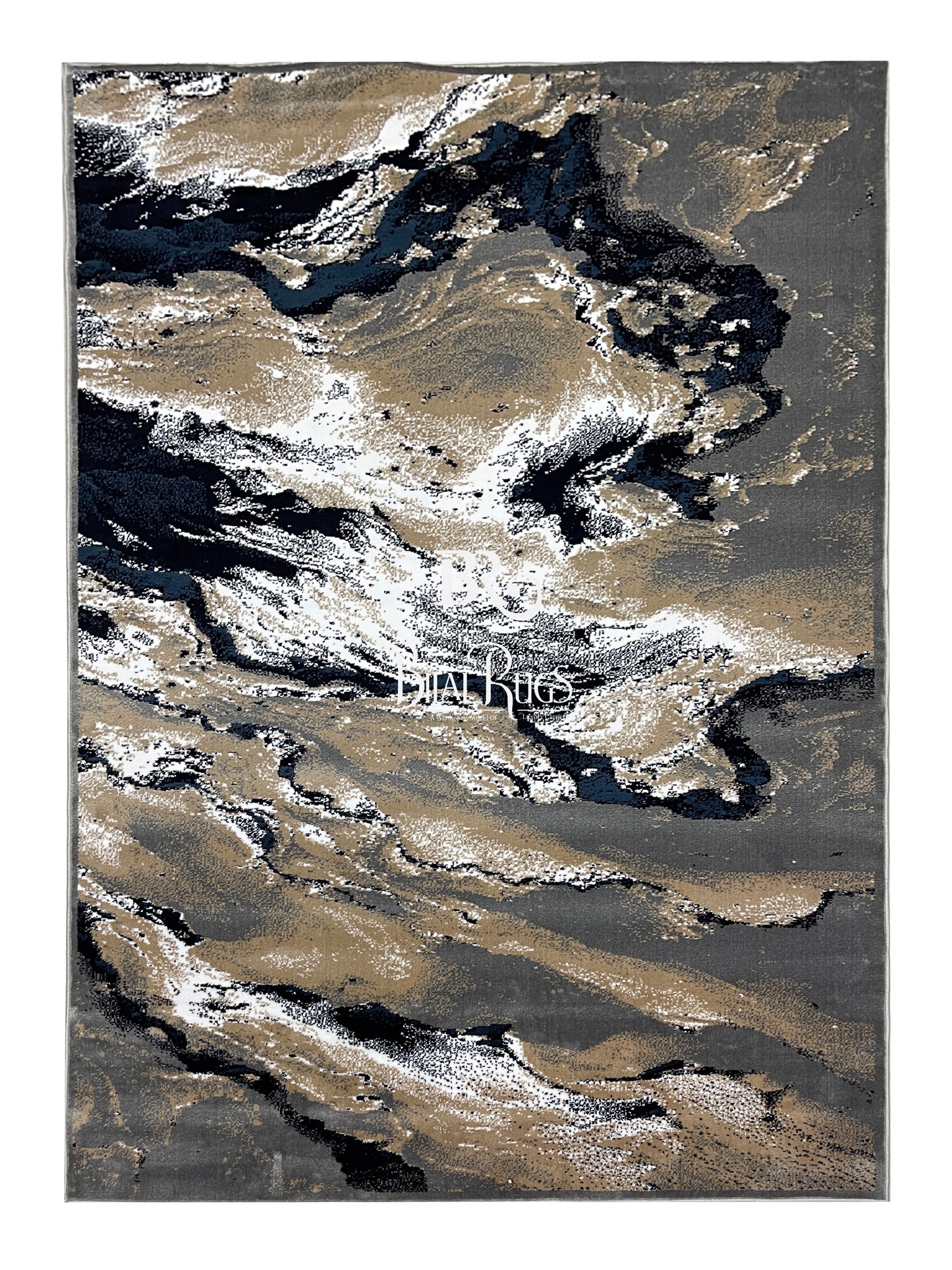 Modern polypropylene Rug,back woven(Article-1560-Grey)