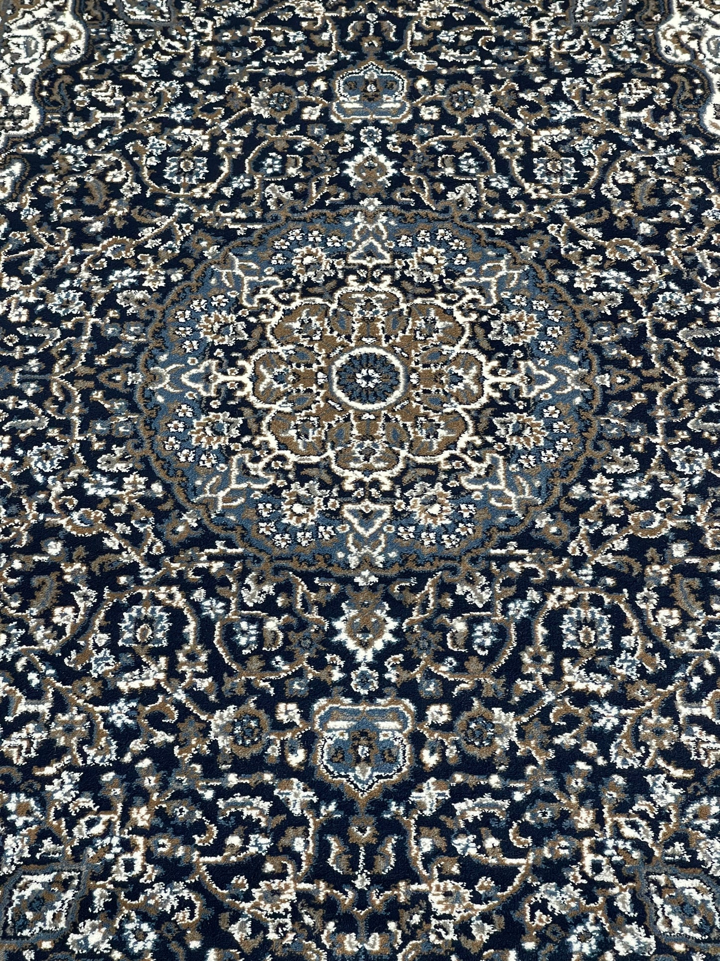 Persian polypropylene Rug,back woven(Article-29-Dark Blue)
Size : 5ft width  x 7.3ft length (150cm x 220cm)