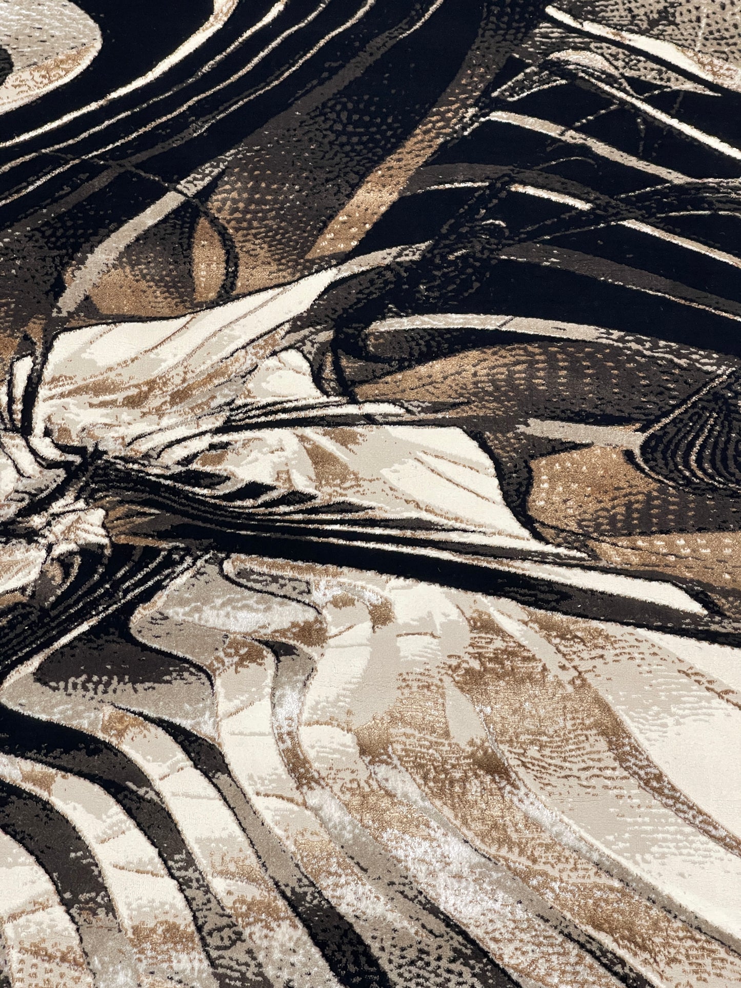 Turkish Top Quality Silk.(Article-1068-Black) Size: 6.6 ft width x 9.6 ft length (200cm x 290cm)