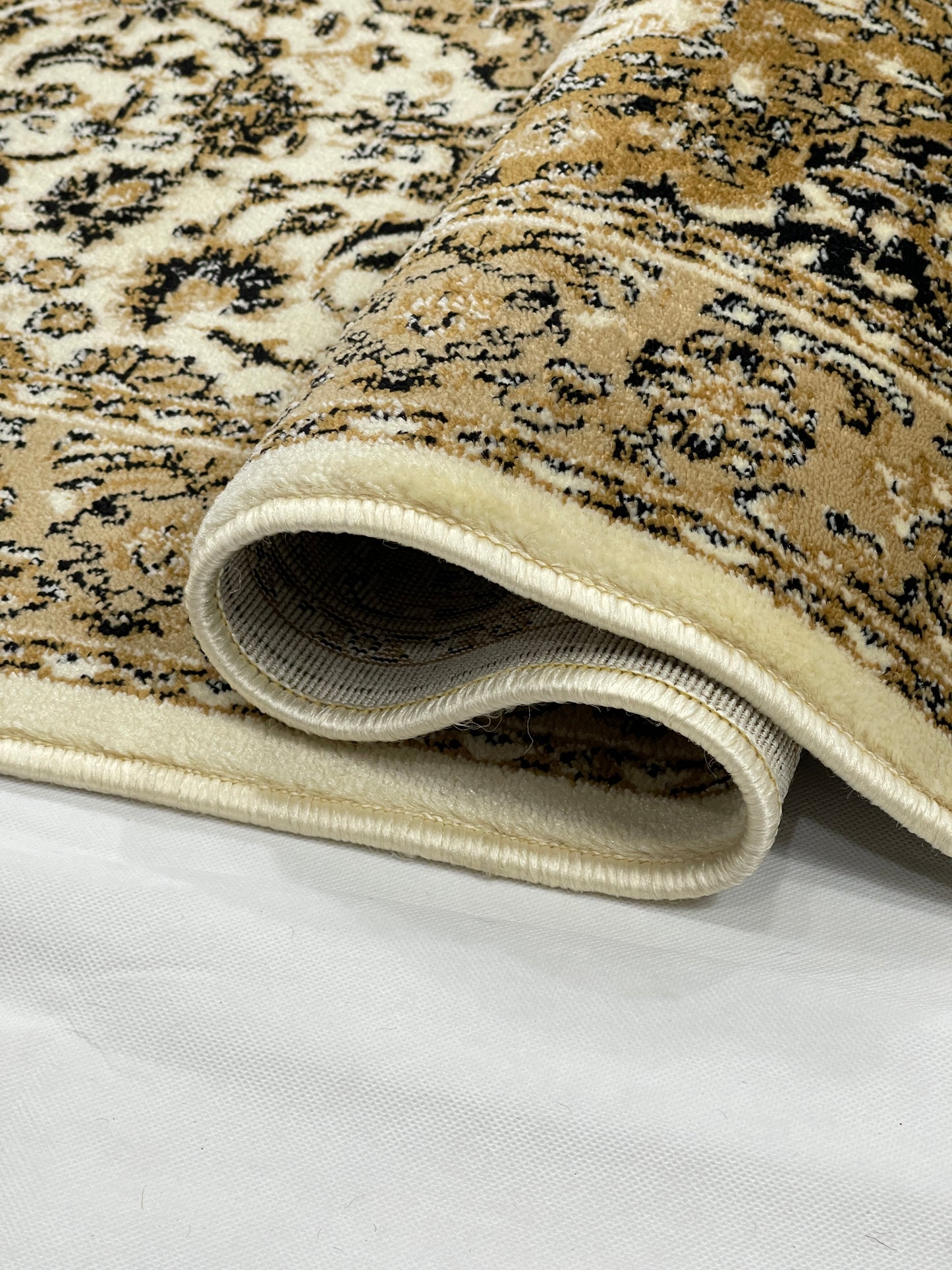 Persian polypropylene Rug,back woven(Article-01-Off white)