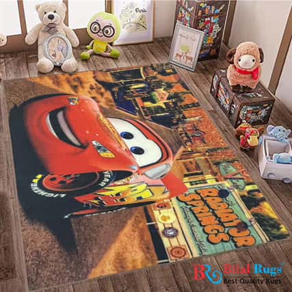 TPR Non Woven Rugs For Kids Room
Article-78-Red , Multi