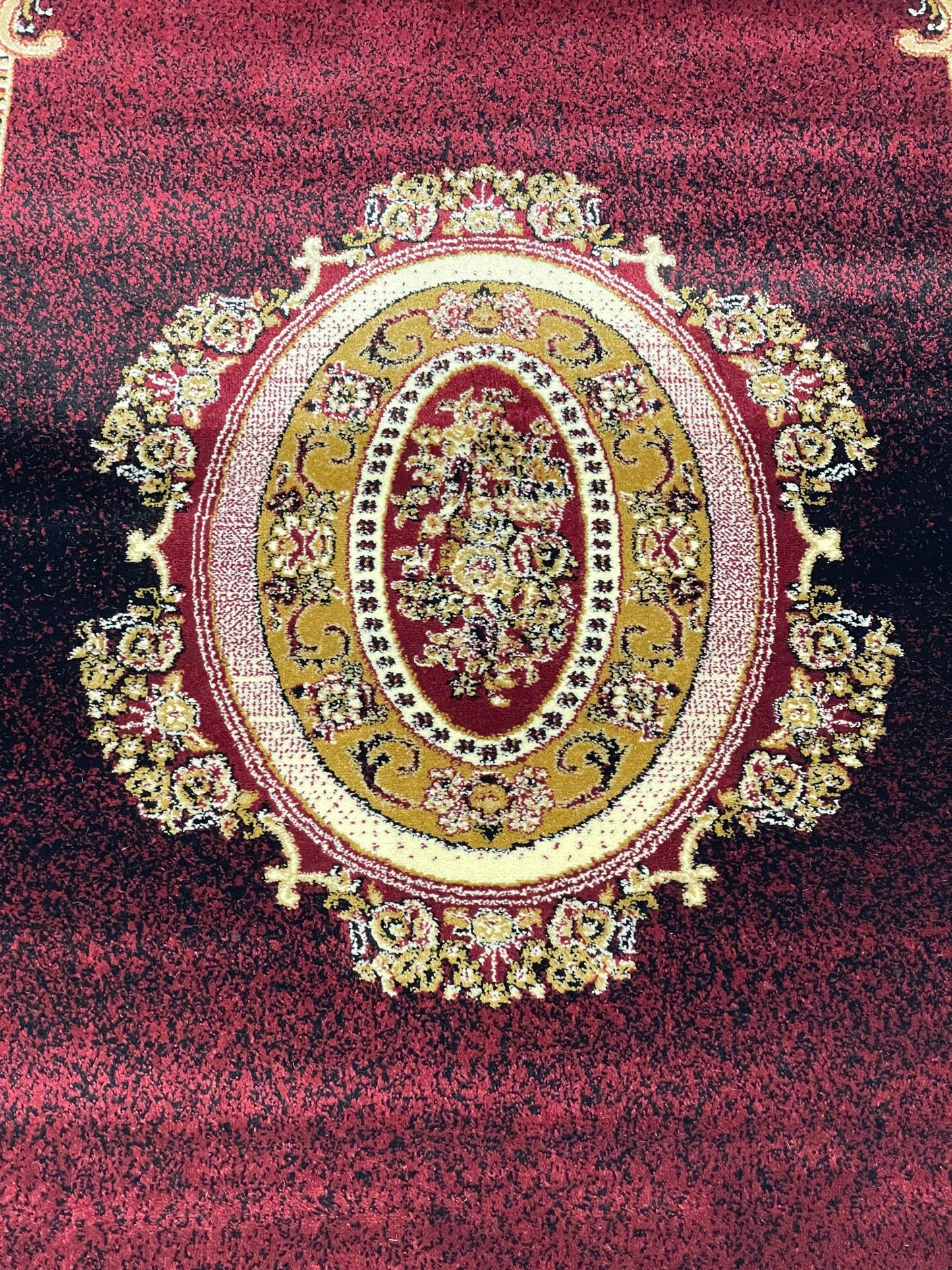 Versace Polypropylene Rug,back woven(Article-75-Red)