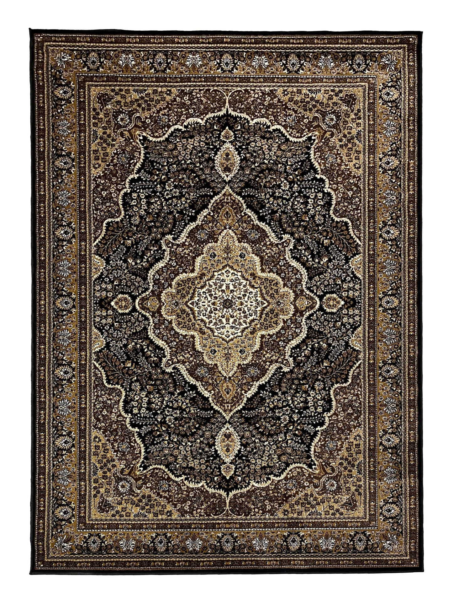 Persian  Polypropylene Woven Rug💥
Article-19-Black