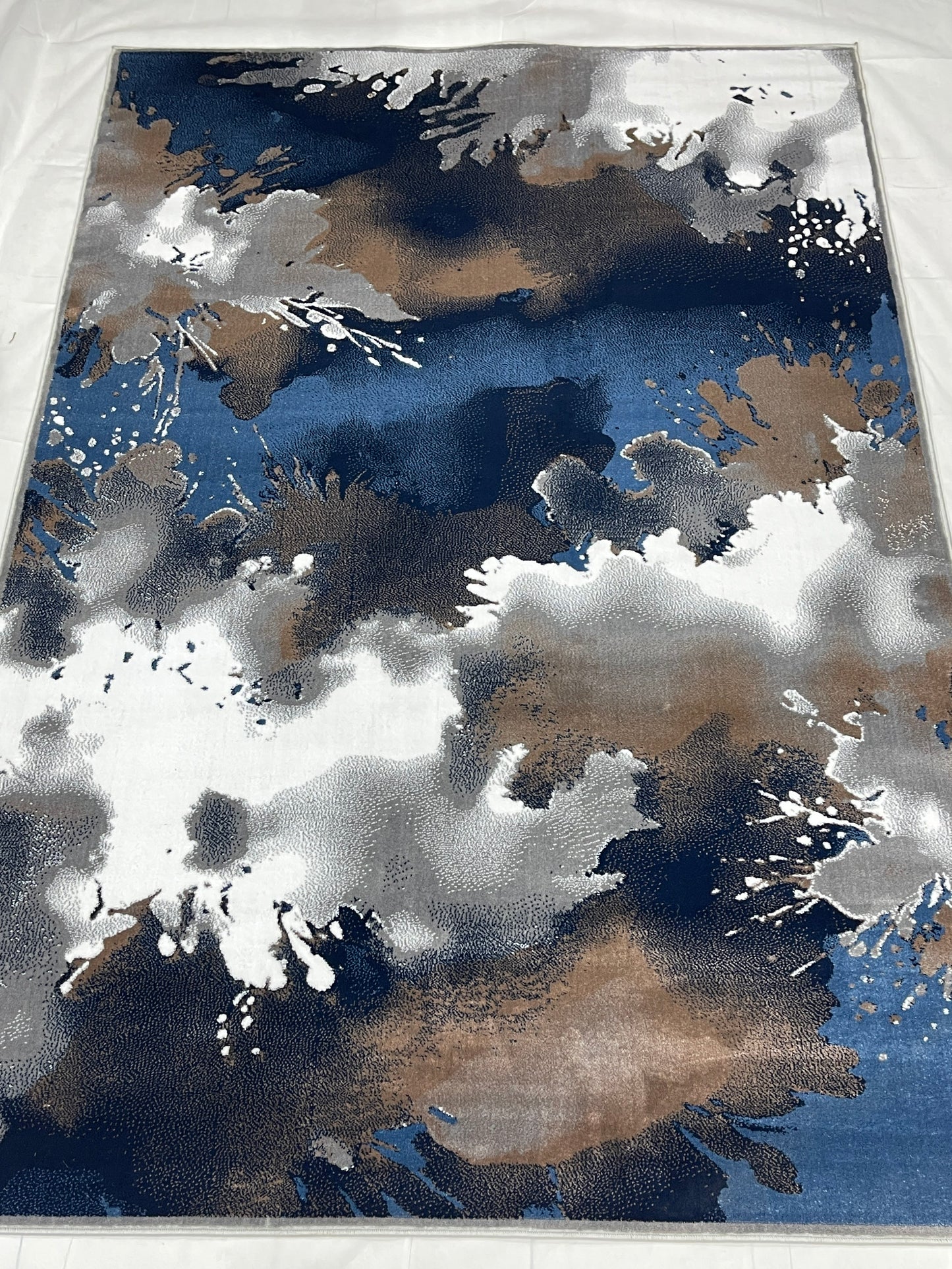 Modern polypropylene Rug,back woven(Article-1146-Grey)