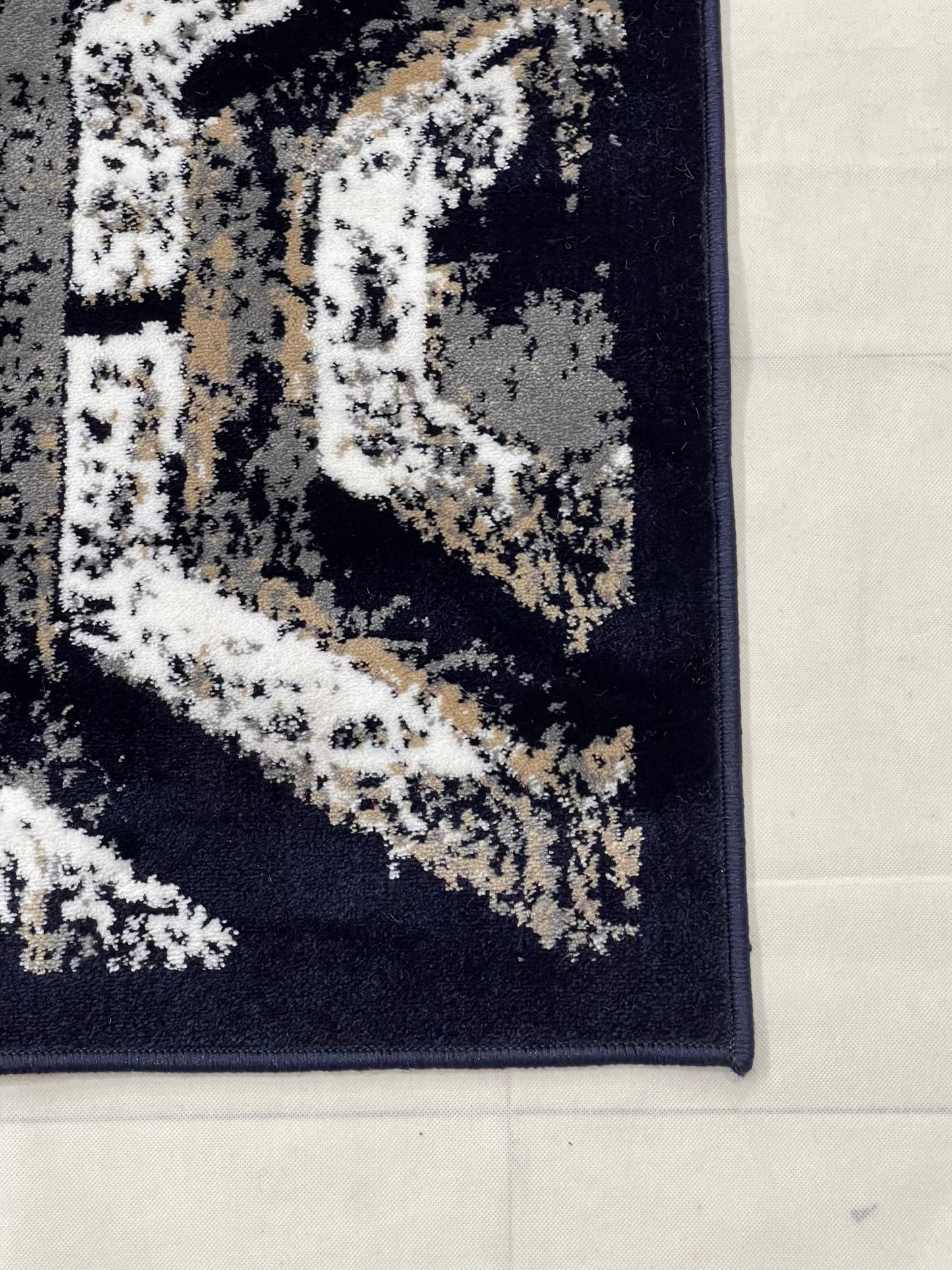 Modern polypropylene Rug,back woven(Article-1560-Blue)