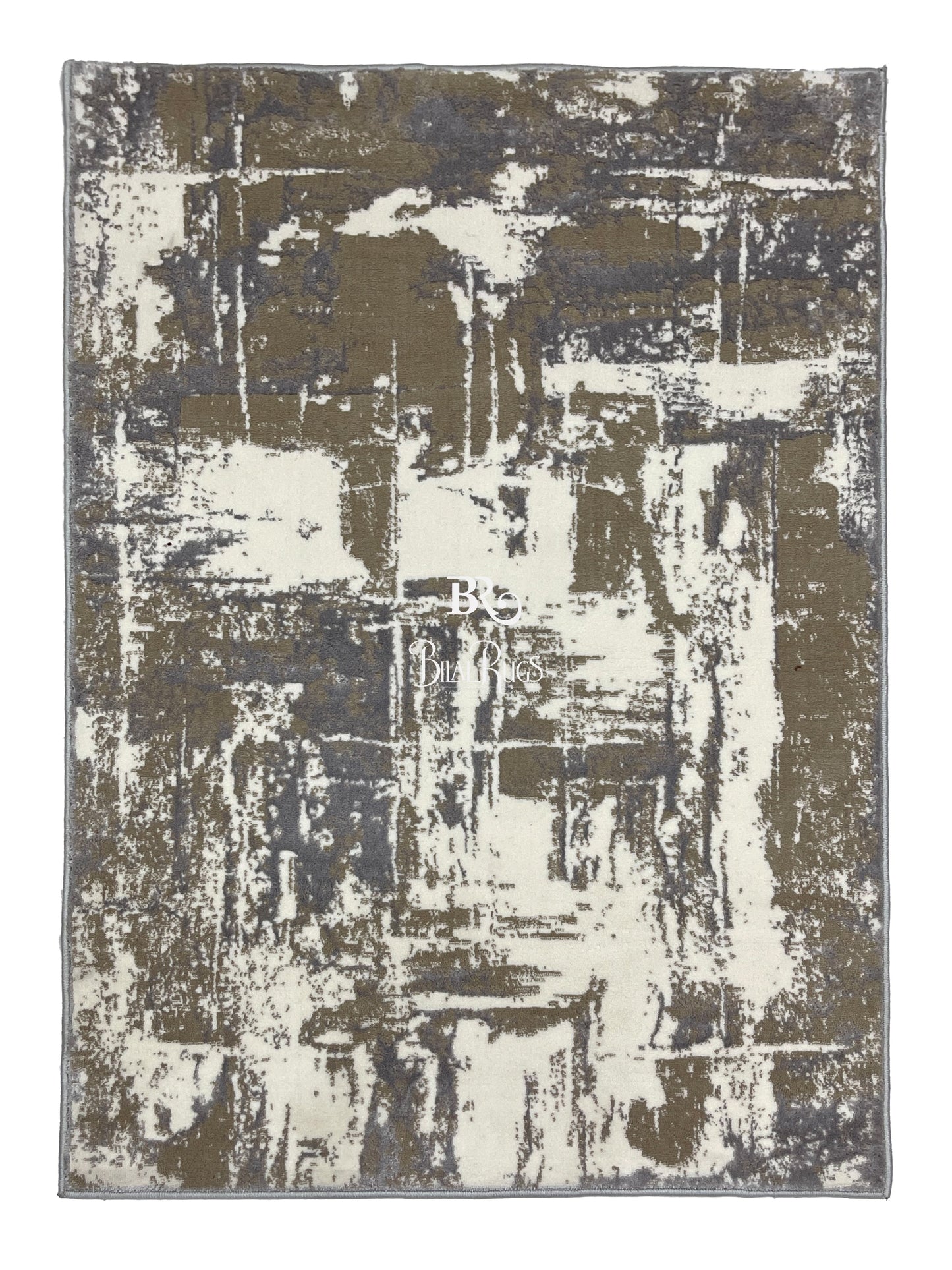 Polyester Silk Woven Rug.(Article-1452-Grey)
Size : 3 ft width x 5 ft length ( 100cm x 150cm)