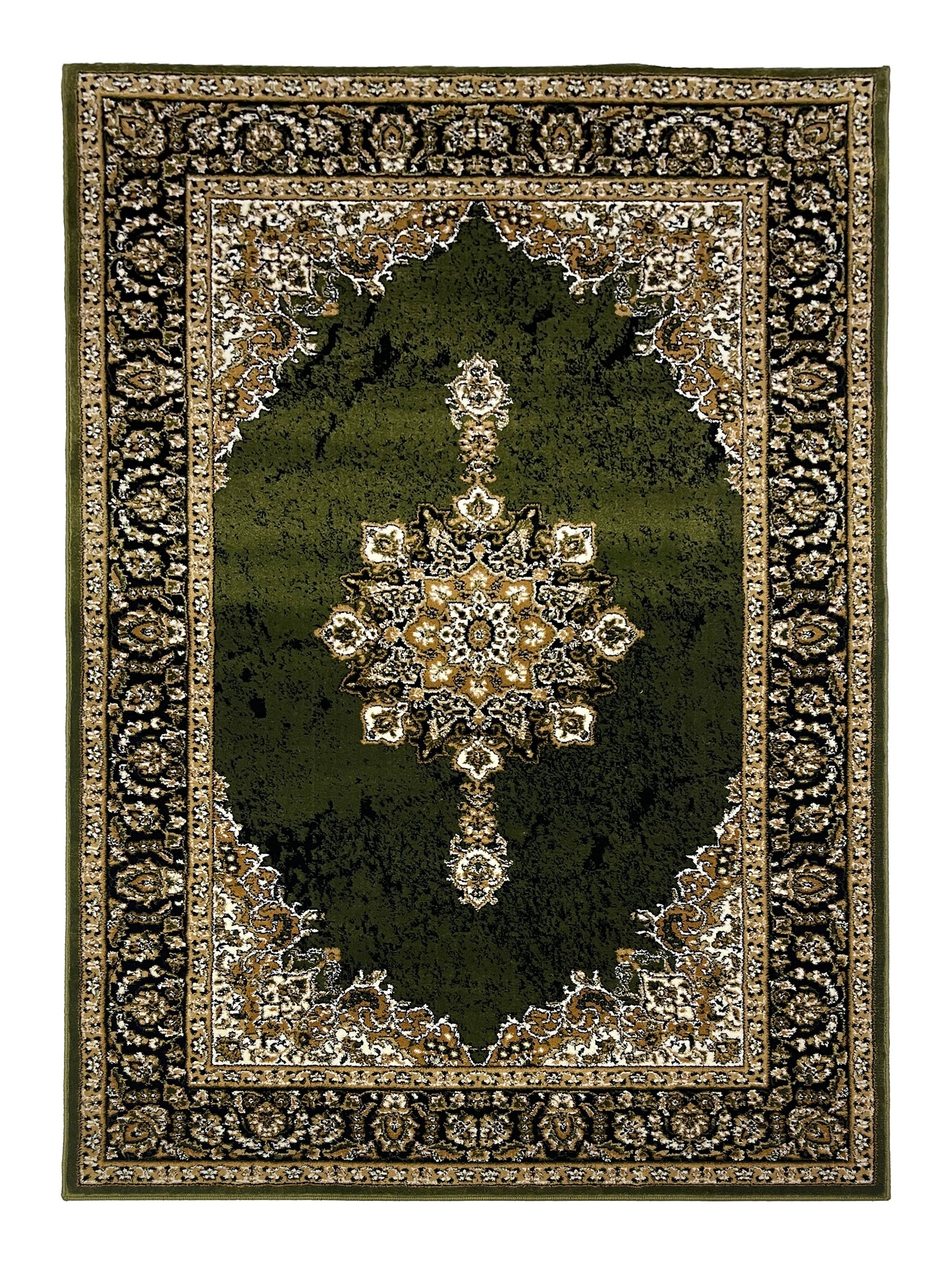 Persian Polypropylene Rug,back woven(Article-45-Green)
Size : 5ft width  x 7.3ft length (150cm x 220cm)