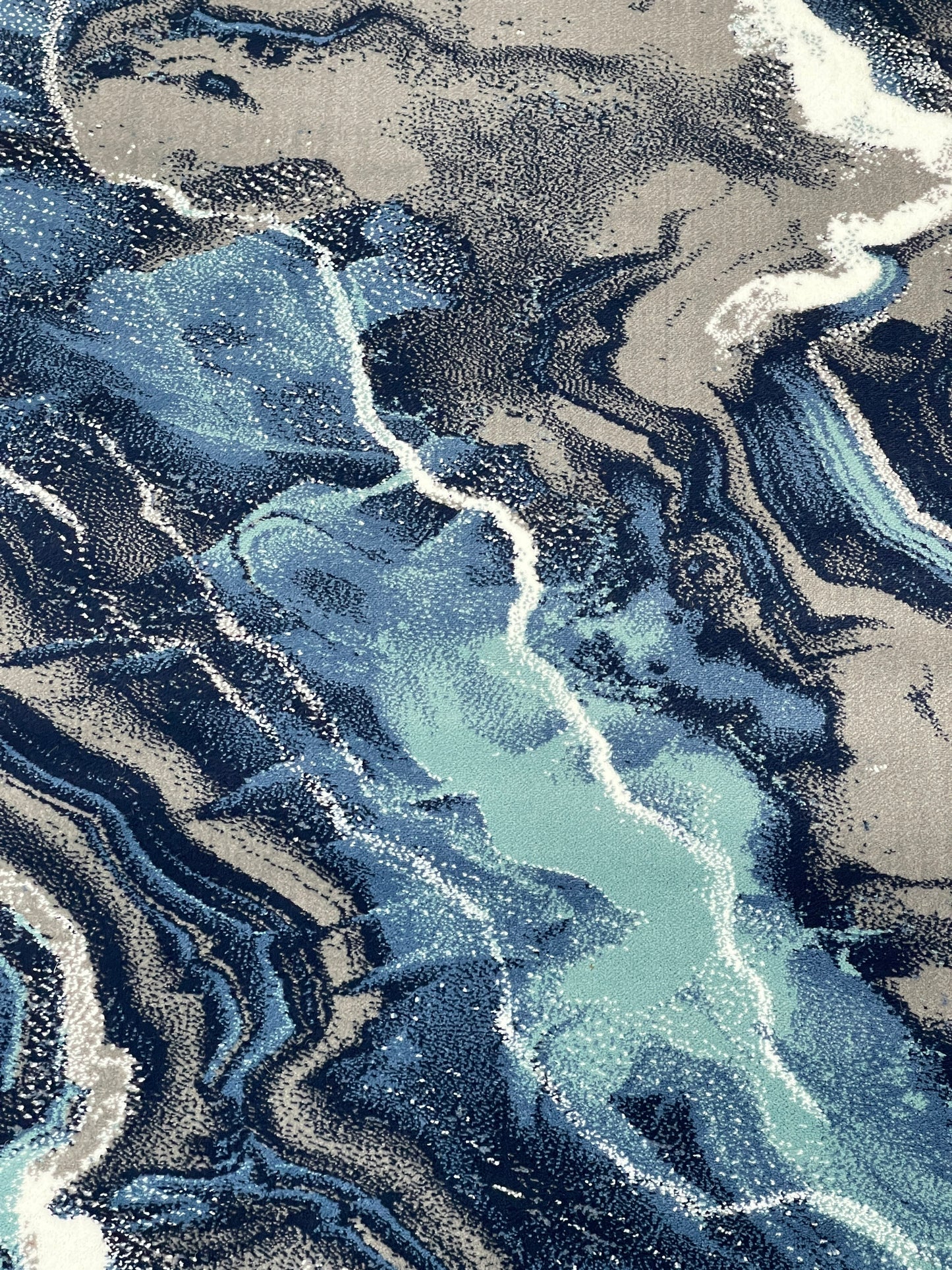 Modern polypropylene Rug,back woven(Article-3455-Grey)