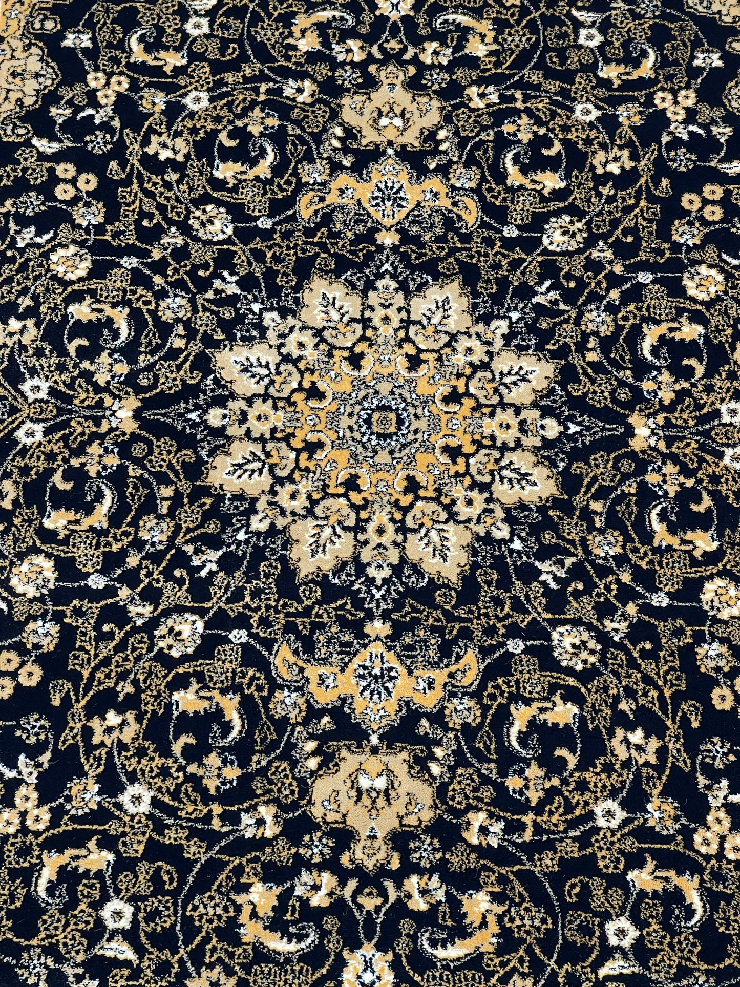 Persian polypropylene Rug,back woven(Article-19-Black)
Size : 6.6 ft width x 9.6 ft length (200cm x 290cm)