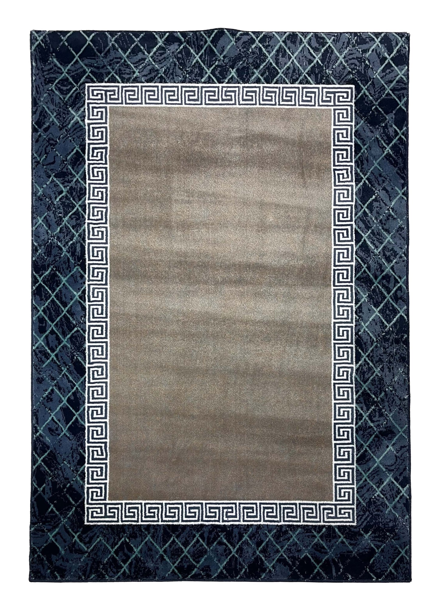 Modern polypropylene Rug,back woven(Article-304-Blue)
Size : 5ft width  x 7.3ft length (150cm x 220cm)