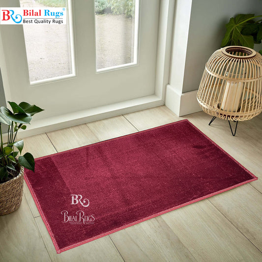 Red Polypropylene Woven Door Mat. Size : 50 cm x 80 cm
