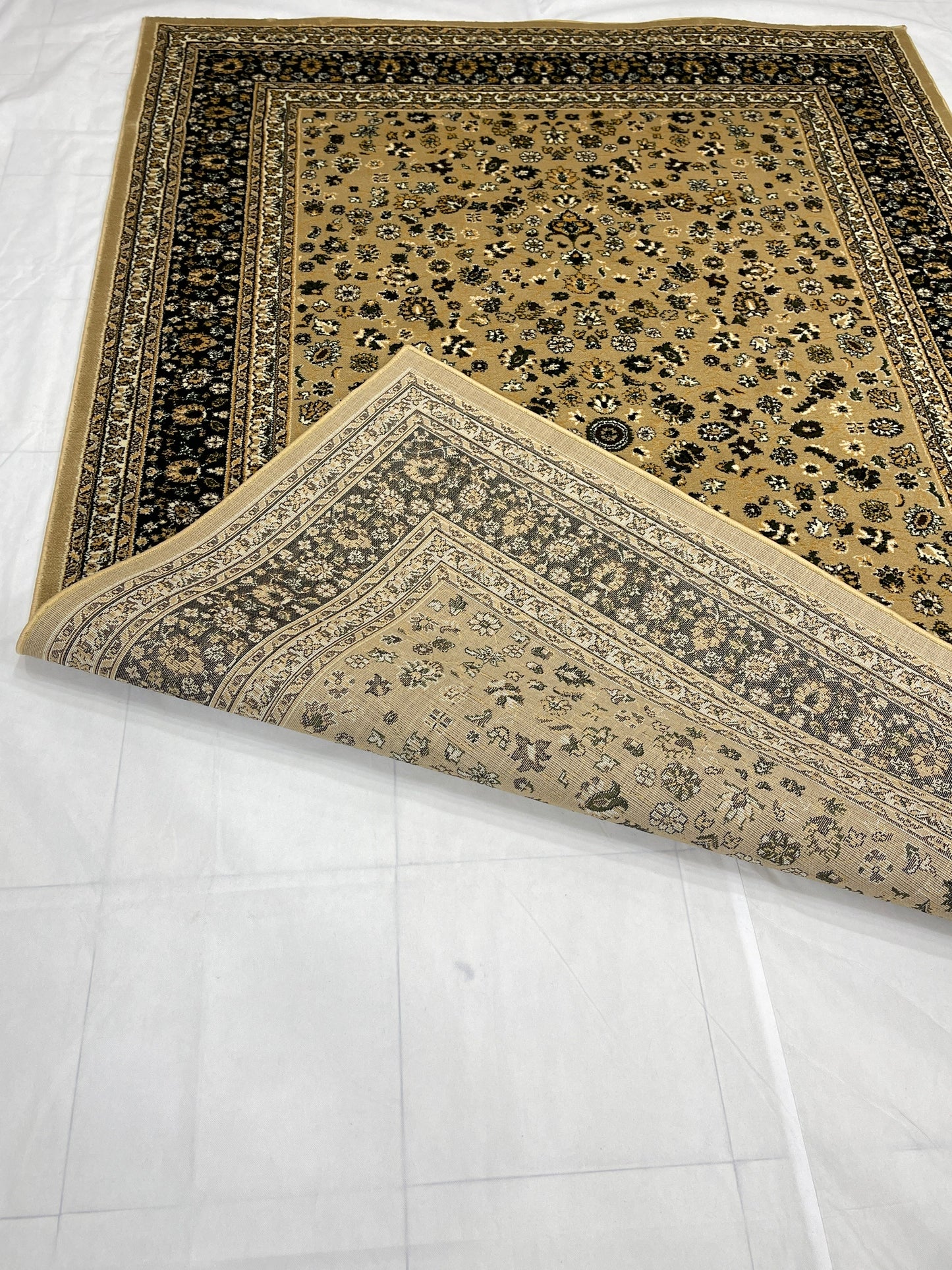 Persian polypropylene Rug,back woven(Article-140-beige)