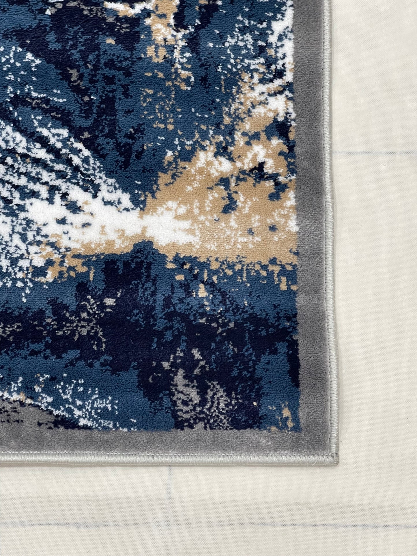 Modern Polypropylene Rug,back woven(Article-1443-Grey) Size : 4 ft width x 5.6 ft length (120 cm x 170 cm)