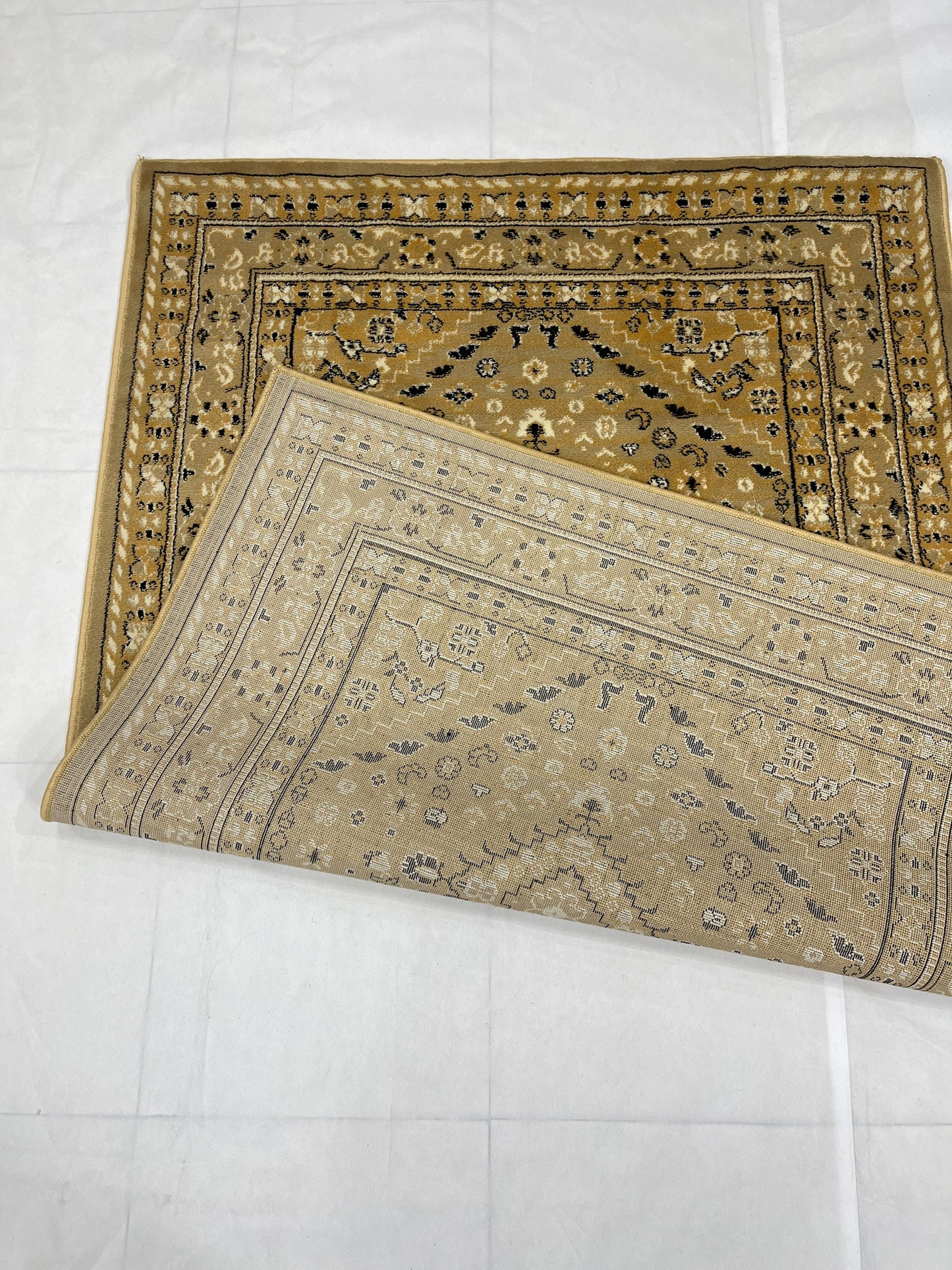 Persian Polypropylene Rug,Woven Back
(Article-65-Beige)
Size : 4 ft width x 5.6 ft length (120 cm x 170 cm)