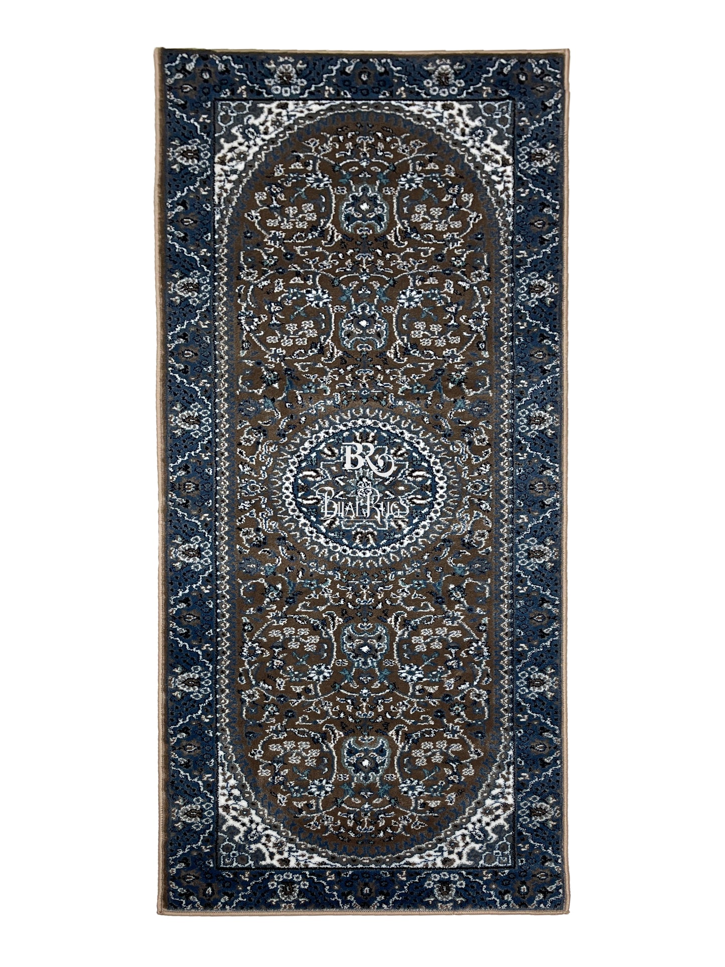 Mink Persian Polypropylene Woven Rug.  Size : 2.6 ft width x 6.6 ft length  (80 cm x 200cm)