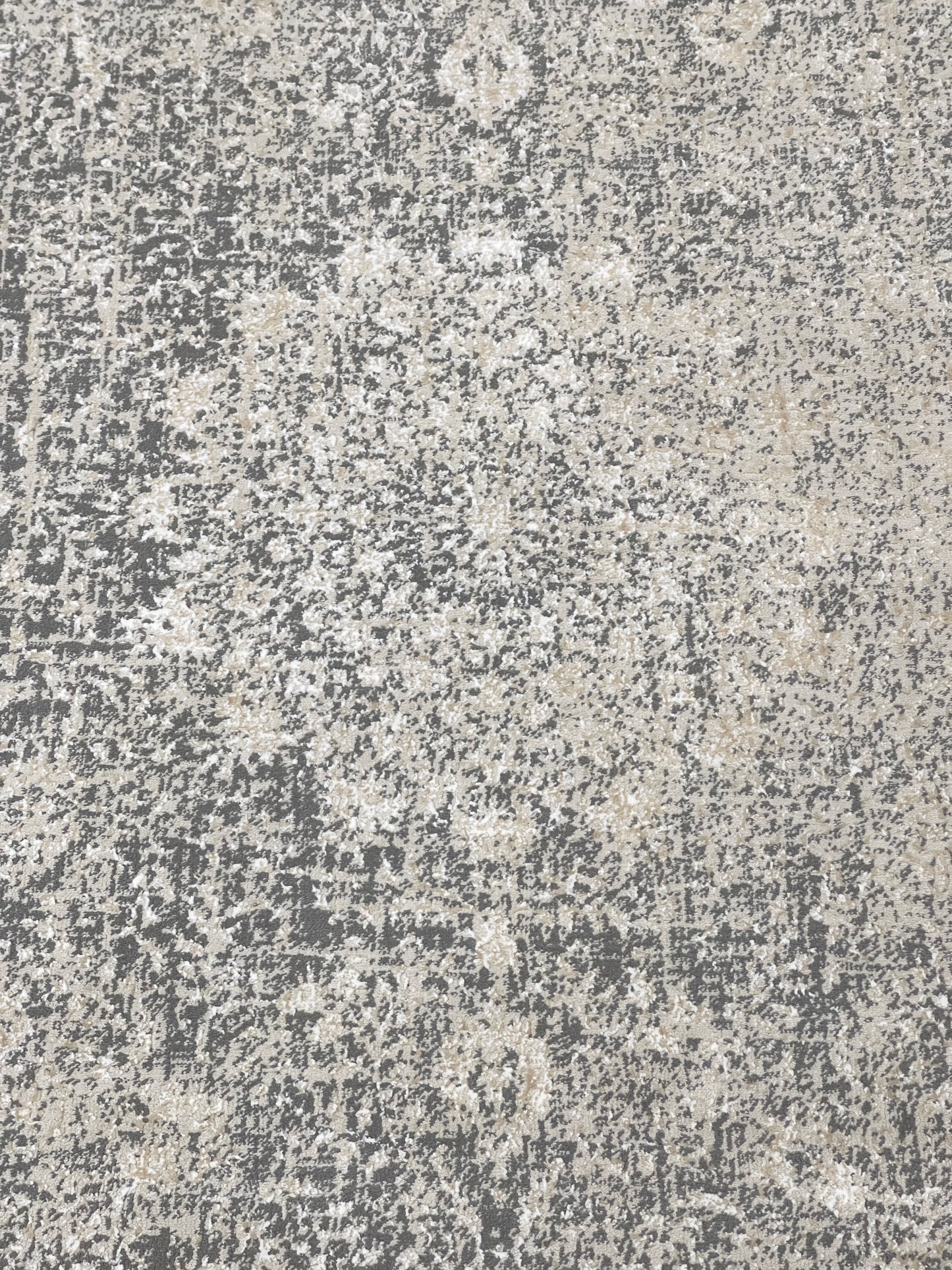 Irani viscose Rug , Woven Back Article-306-Grey Size : 3 ft width x 5 ft length (100 cm x 150cm)