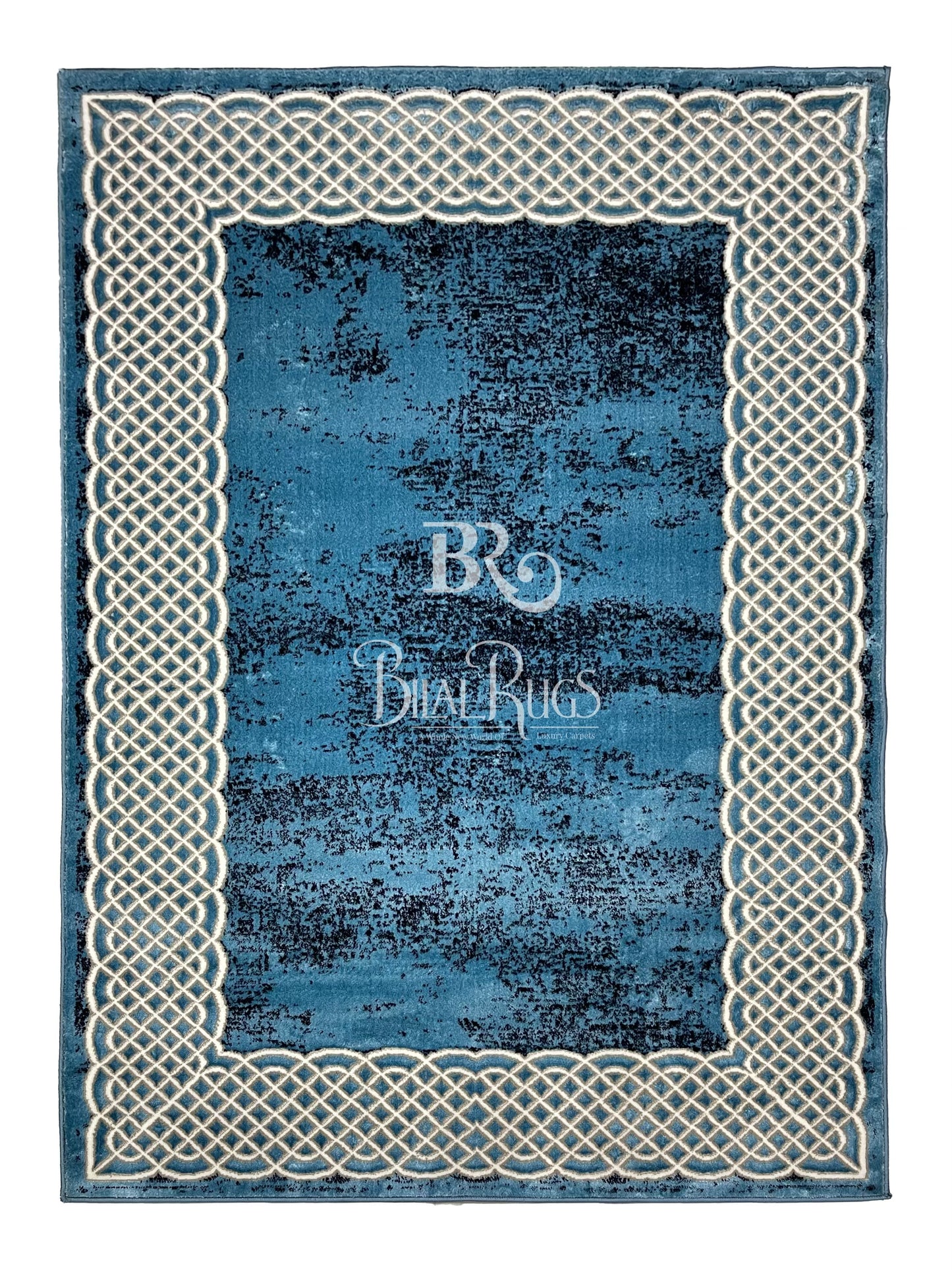 Pakistani Silk Woven Rug.(Article-1453-Feroze)
Size : 5ft width  x 7.3ft length (150cm x 220cm)
