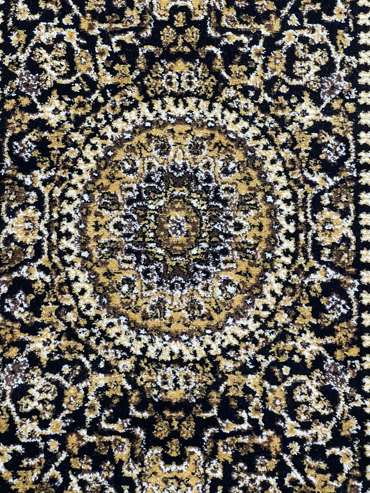 Black Persian Polypropylene Woven Runner.
Size : 2.6 ft width x 6.6 ft length