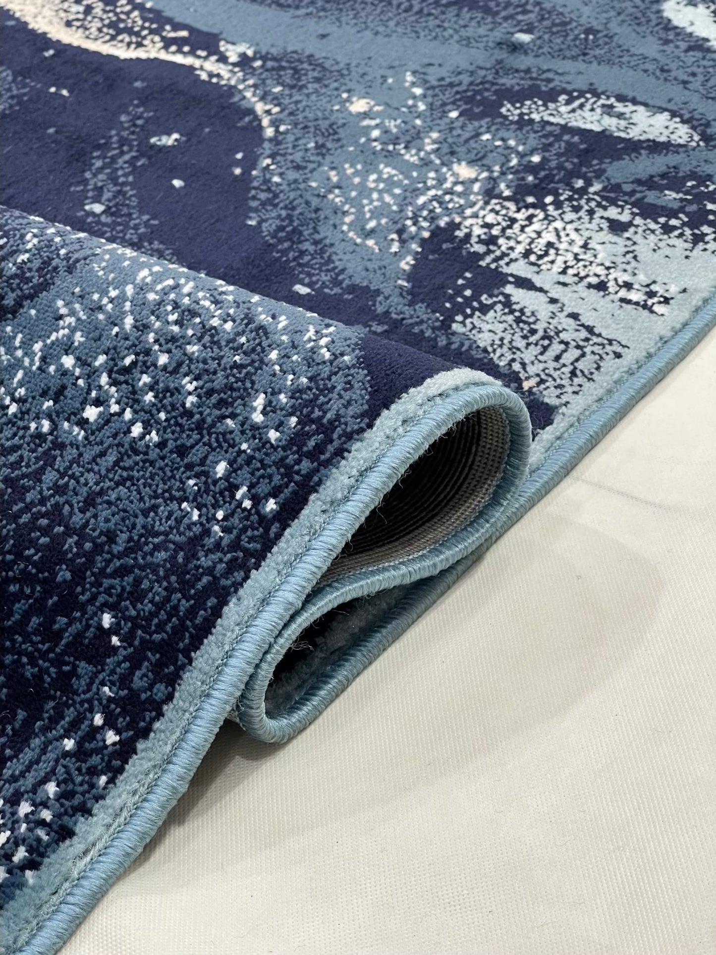 Modern polypropylene Rug,back woven(Article-6771-Feroze ) Size : 5ft width  x 7.3ft length (150cm x 220cm)