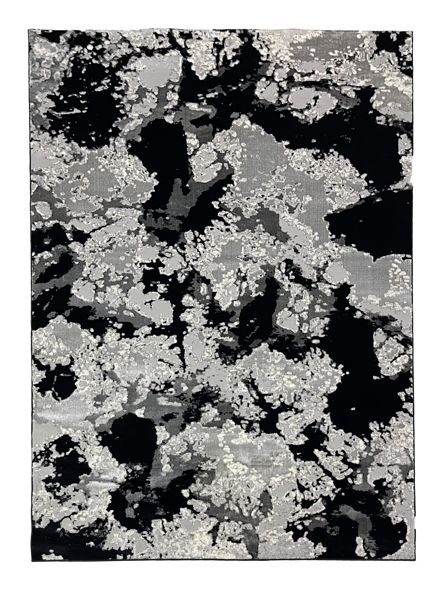 Turkish Top Quality Silk.(Article-1077-Black , Grey) Size: 6.6 ft width x 9.6 ft length (200cm x 290cm)