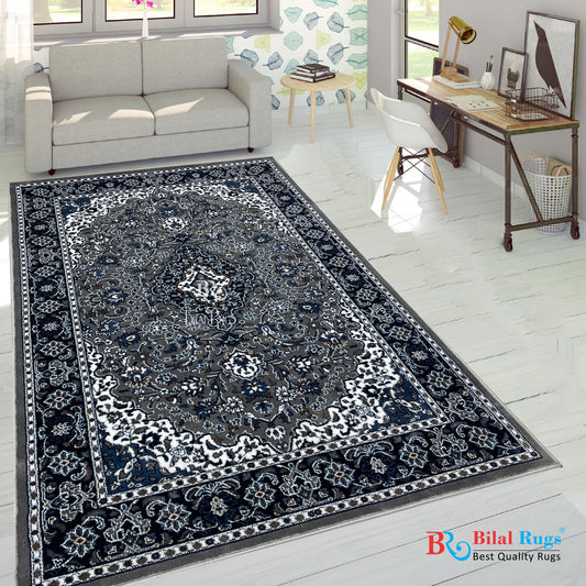 Persian Polypropylene Rug,back woven(Article-01-Grey)
Size : 5ft width  x 7.3ft length (150cm x 220cm)