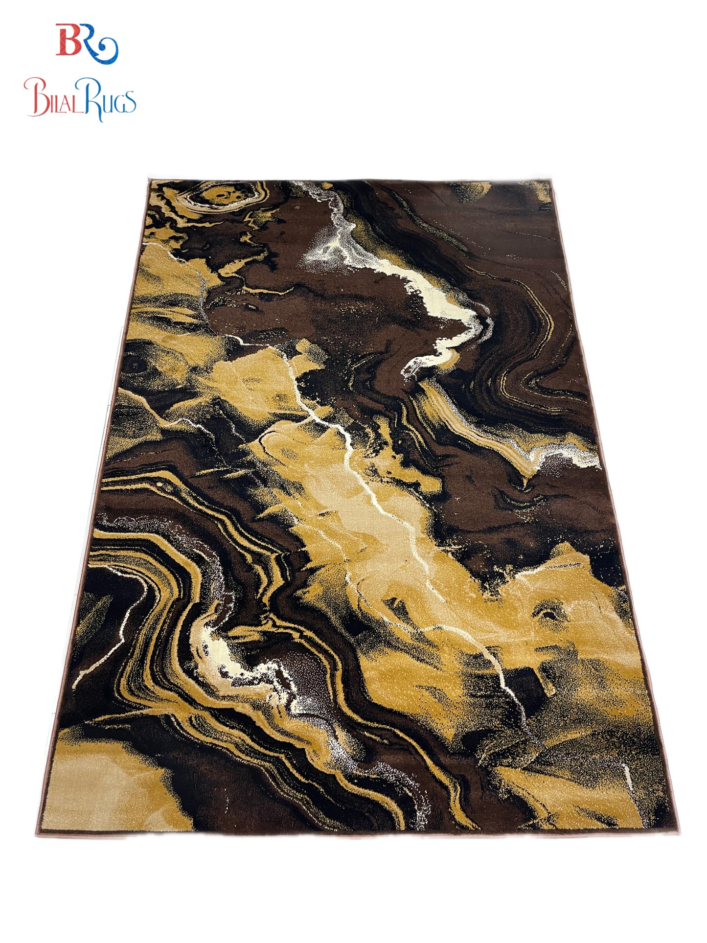 Modern polypropylene Rug,back woven(Article-422-Brown)
Size : 6.6 ft width x 9.6 ft length (200cm x 290cm)