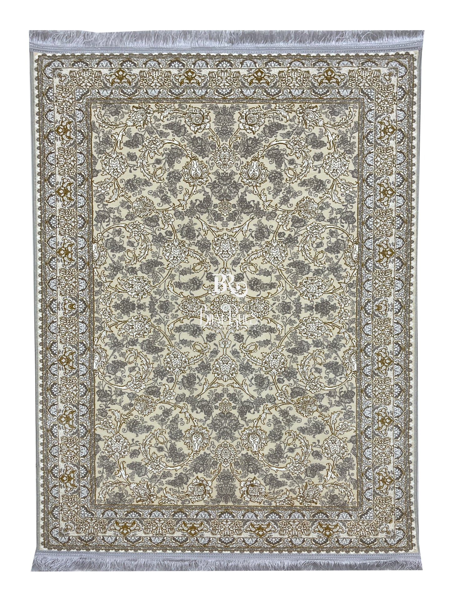 Irani Pure Acrylic 1200 Reeds Article -202-Off white Size : 3 ft width x 5 ft length (100cm x 150cm)