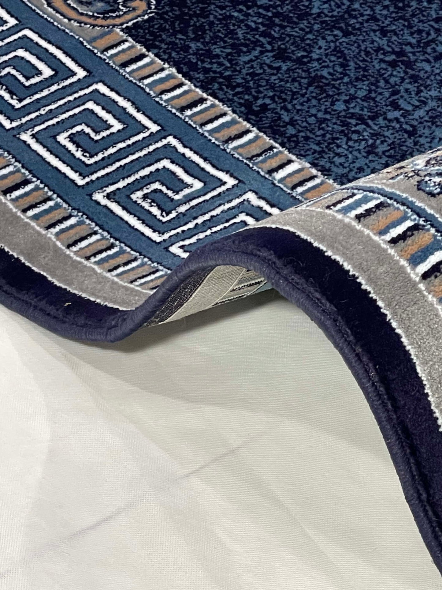 Blue polypropylene Rug,back woven(Article-75-Blue)