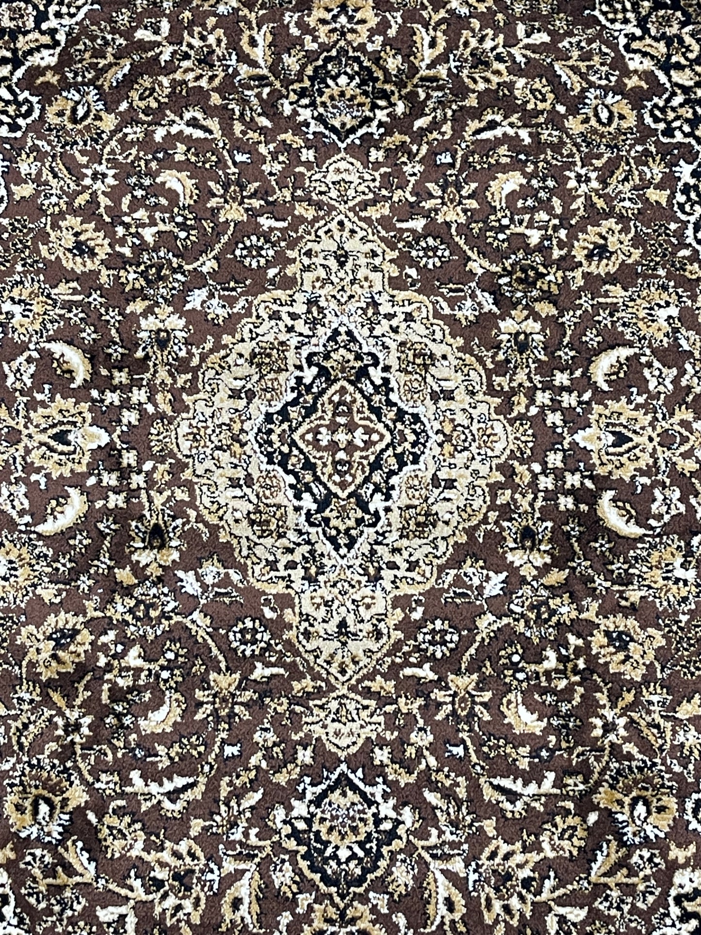 Persian polypropylene Rug,back woven(Article-01-Brown )