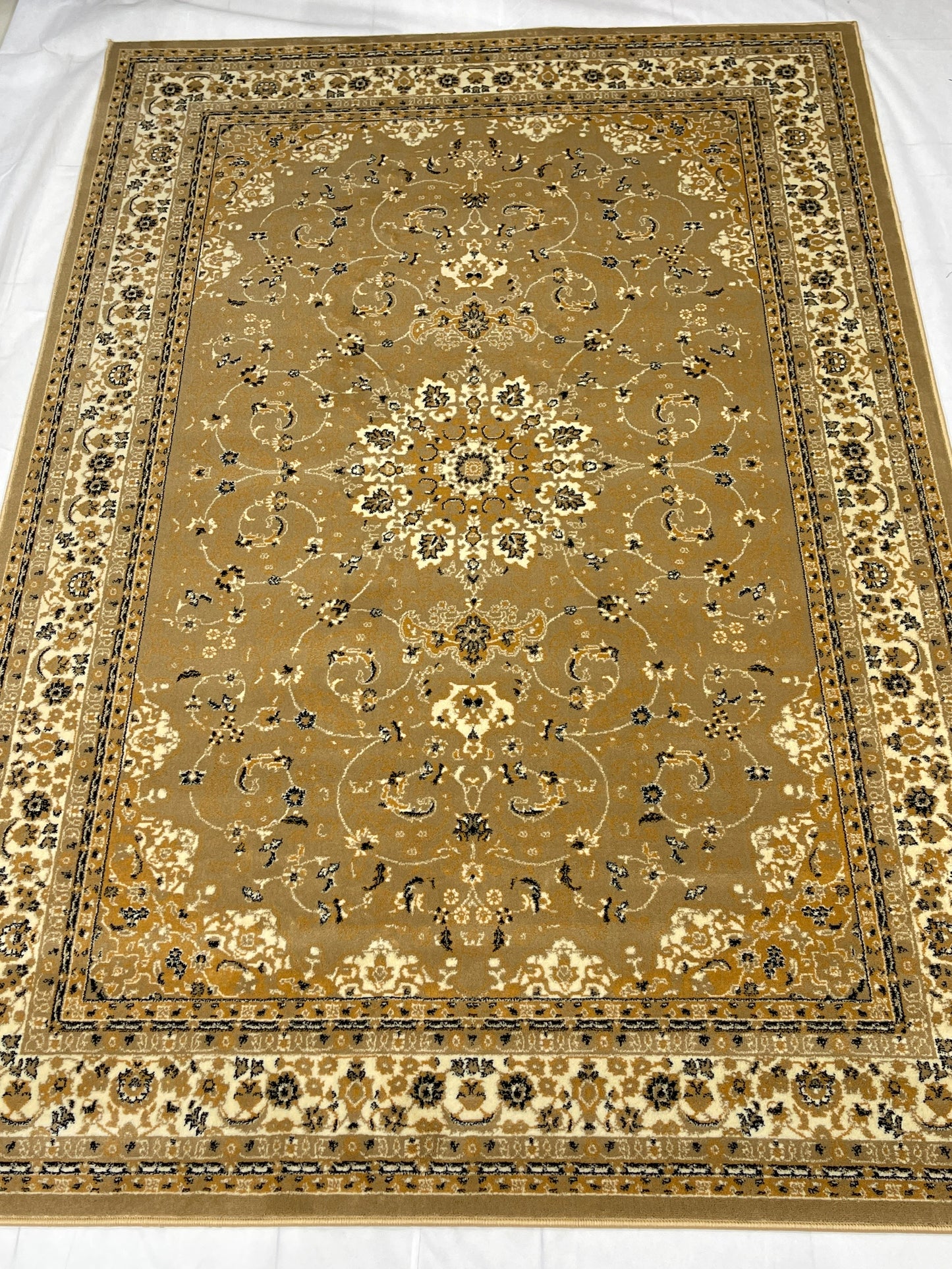 Persian polypropylene Rug,back woven(Article-20-Beige)