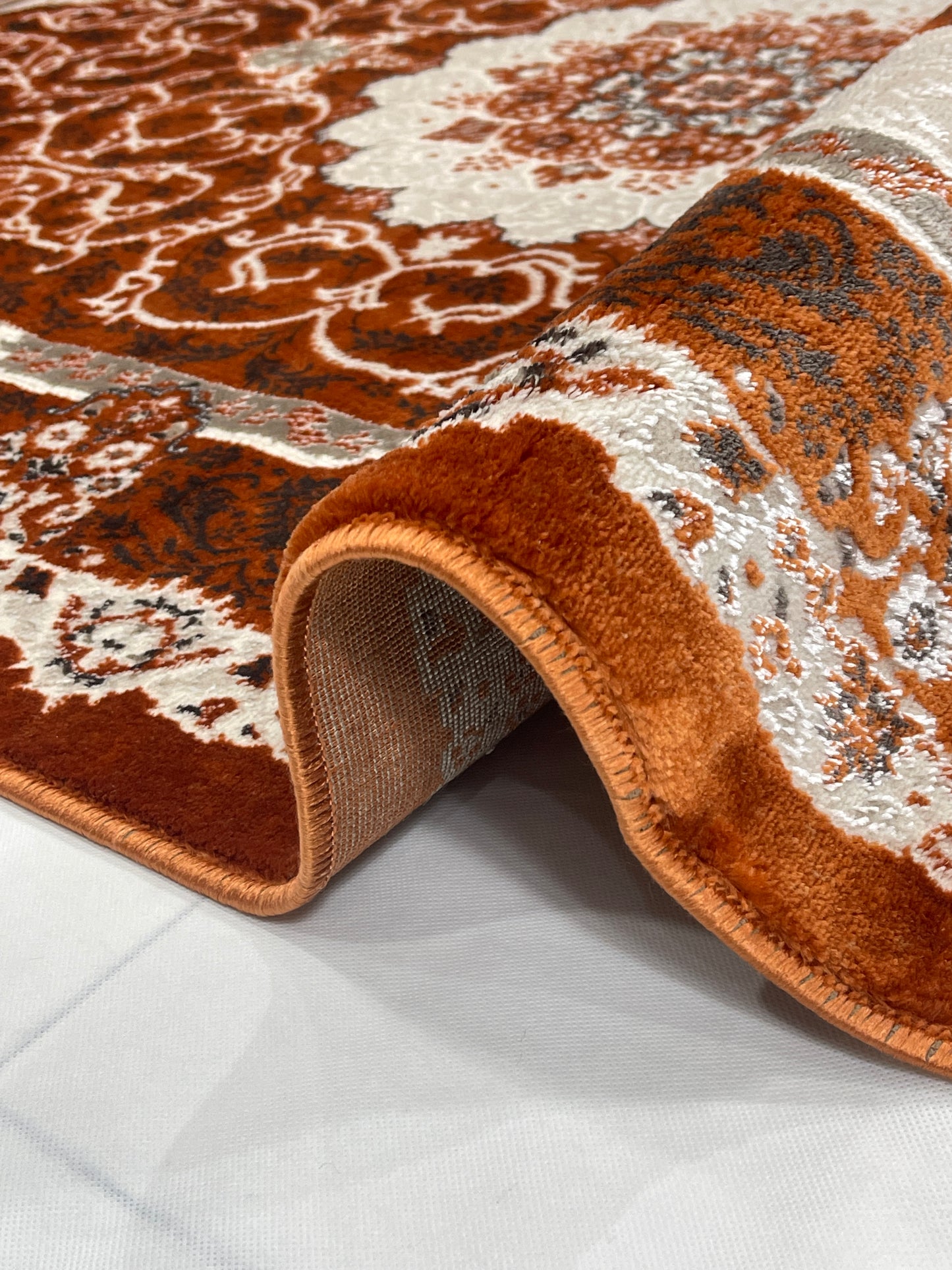 Turkish Top Quality Silk.(Article-1067-Rust)