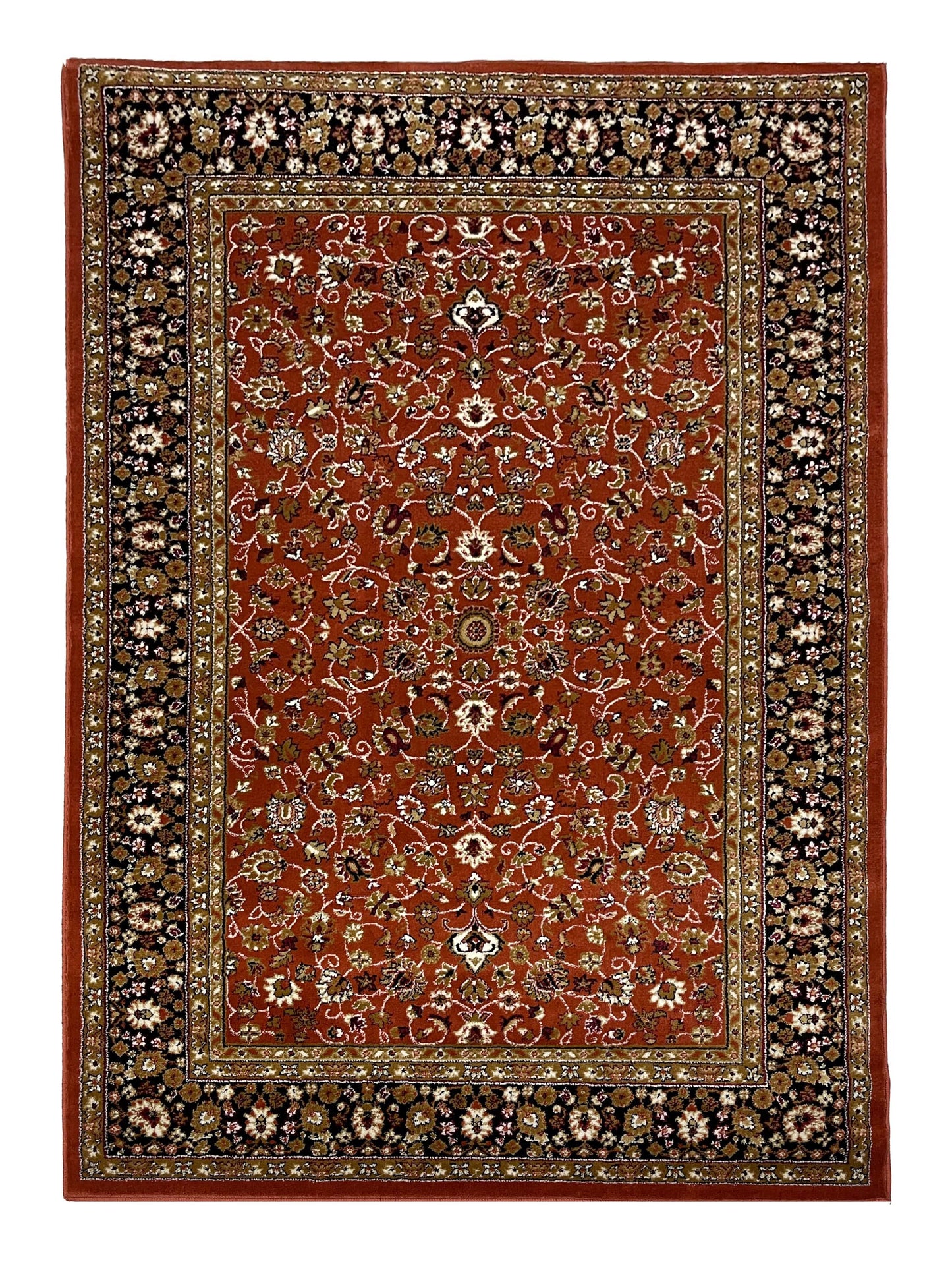 Persian polypropylene Rug,back woven(Article-140-Rust)
Size : 5ft width  x 7.3ft length (150cm x 220cm)