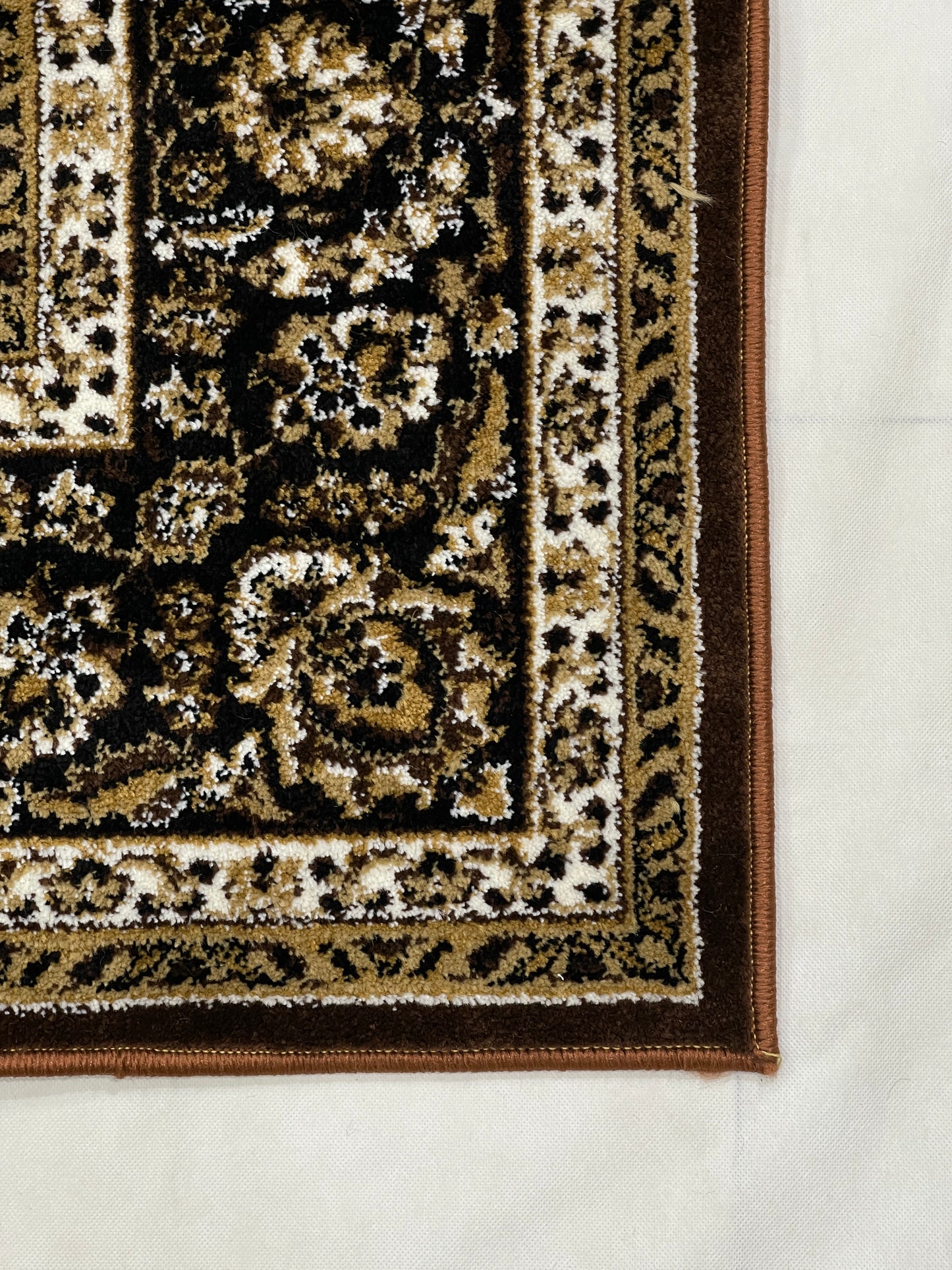 Persian polypropylene Rug,back woven(Article-45-Brown )