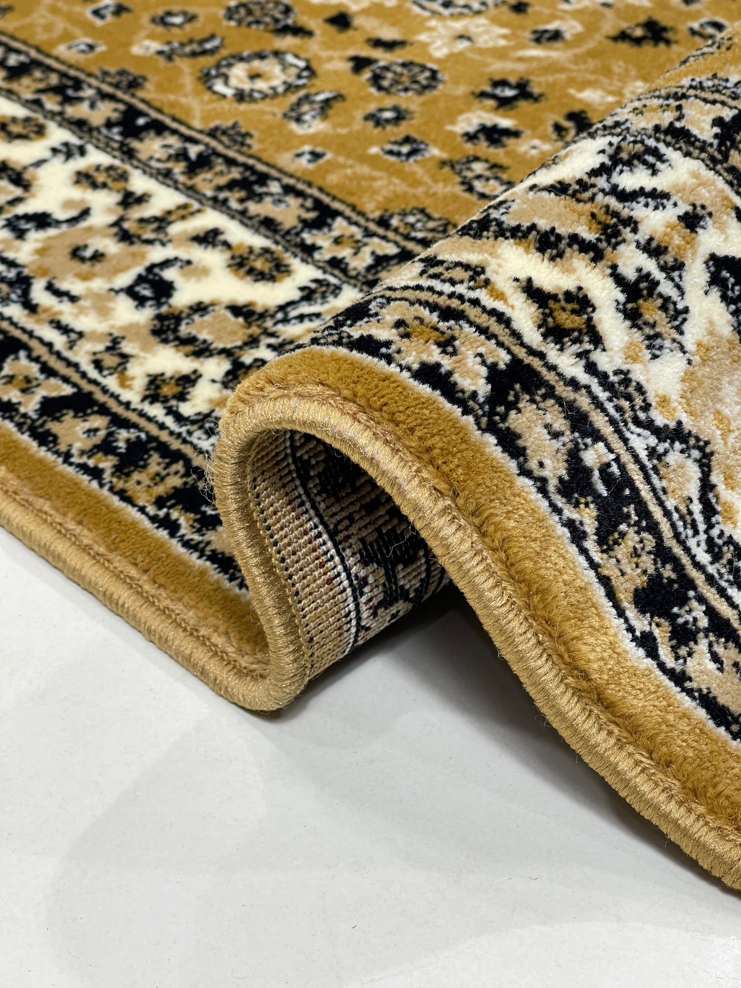 Persian polypropylene Rug,back woven(Article-140-Gold)