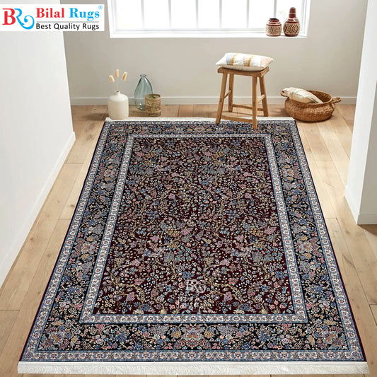 Irani Top Quality 
Mixture of 12 colours
1500 Reeds Acrylic Rug With Jute Back (01)
Size : 6.6 Ft Width x 9.6 Ft Length