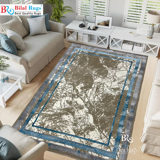 Pakistani Silk Woven Rug.(Article-1456-Light Beige) Size : 5ft width  x 7.3ft length (150cm x 220cm)