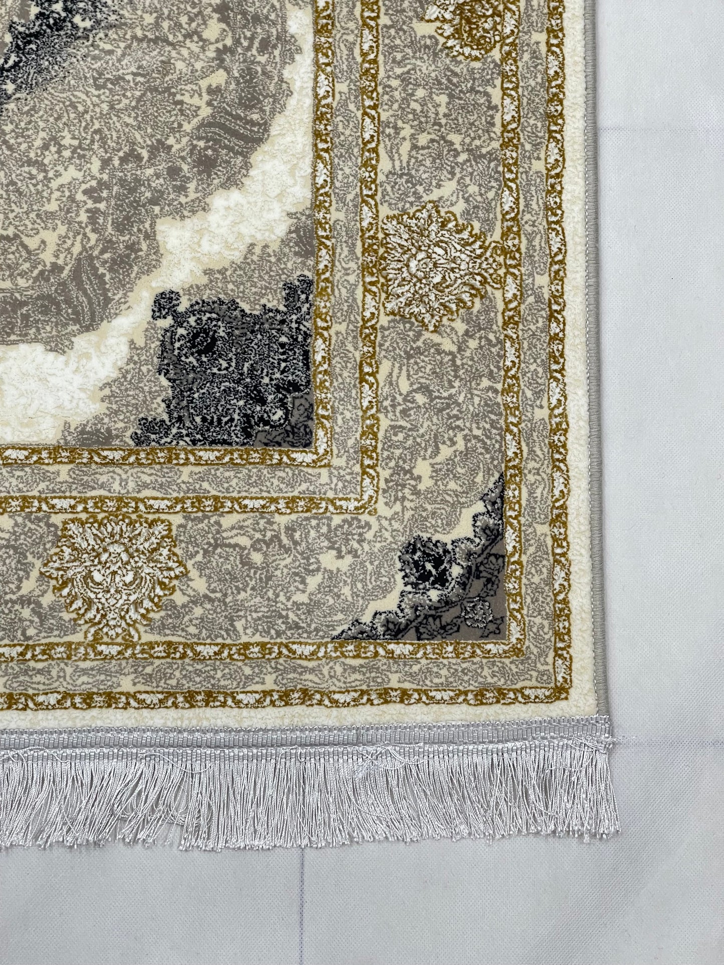 Irani Pure Acrylic 1200 Reeds Article -203-Off white Size : 3 ft width x 5 ft length (100cm x 150cm)