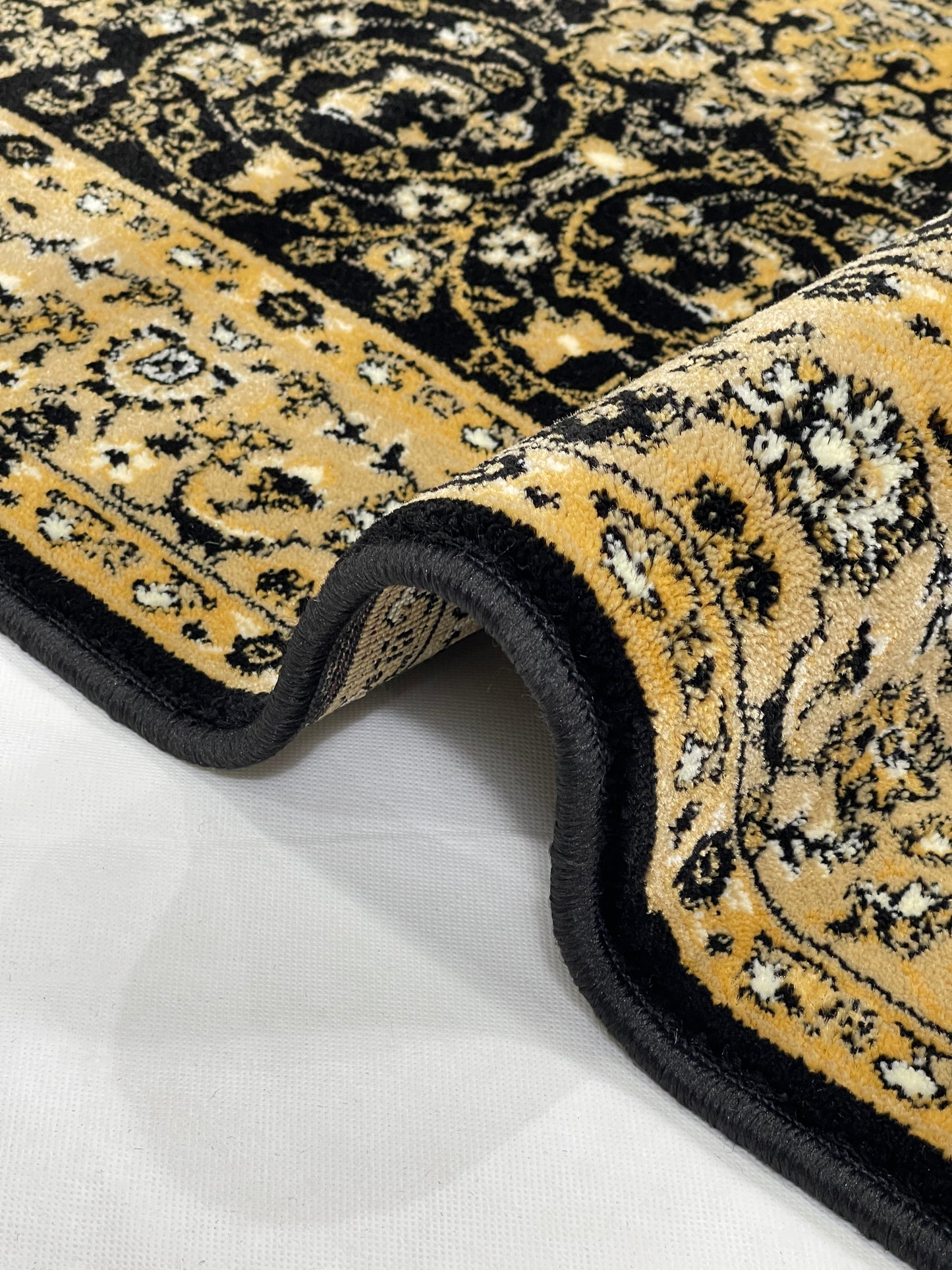 Persian polypropylene Rug,back woven
(Article-19-Black)
