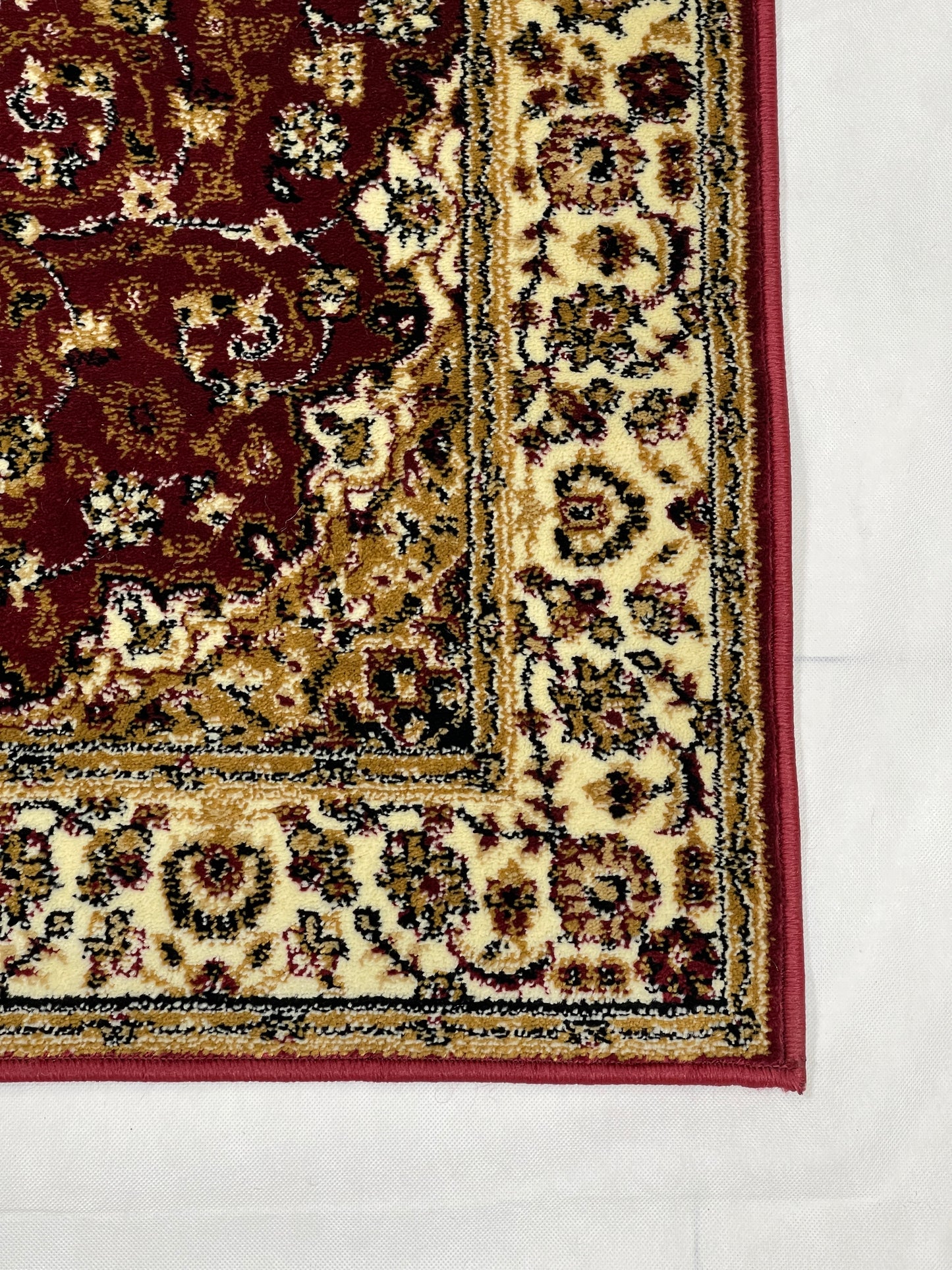 Persian Polypropylene Rug,Woven Back (Article-19-Red) Size : 3 ft width x 5 ft length (100cm x 150 cm)
