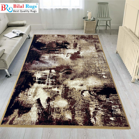 Modern polypropylene Rug,back woven(Article-3556-Beige,Multi)