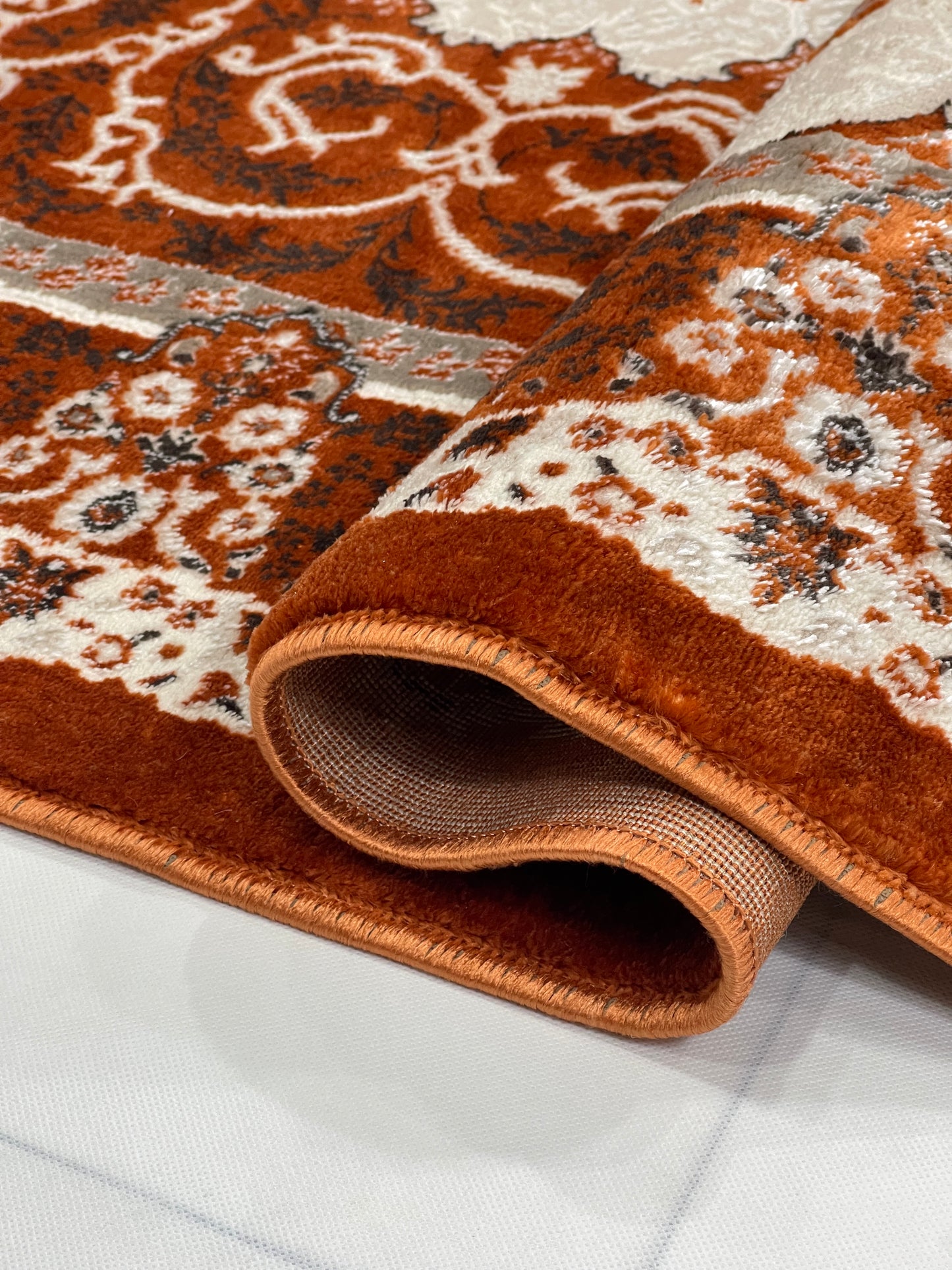 Turkish Top Quality Silk.(Article-1067-Rust)
