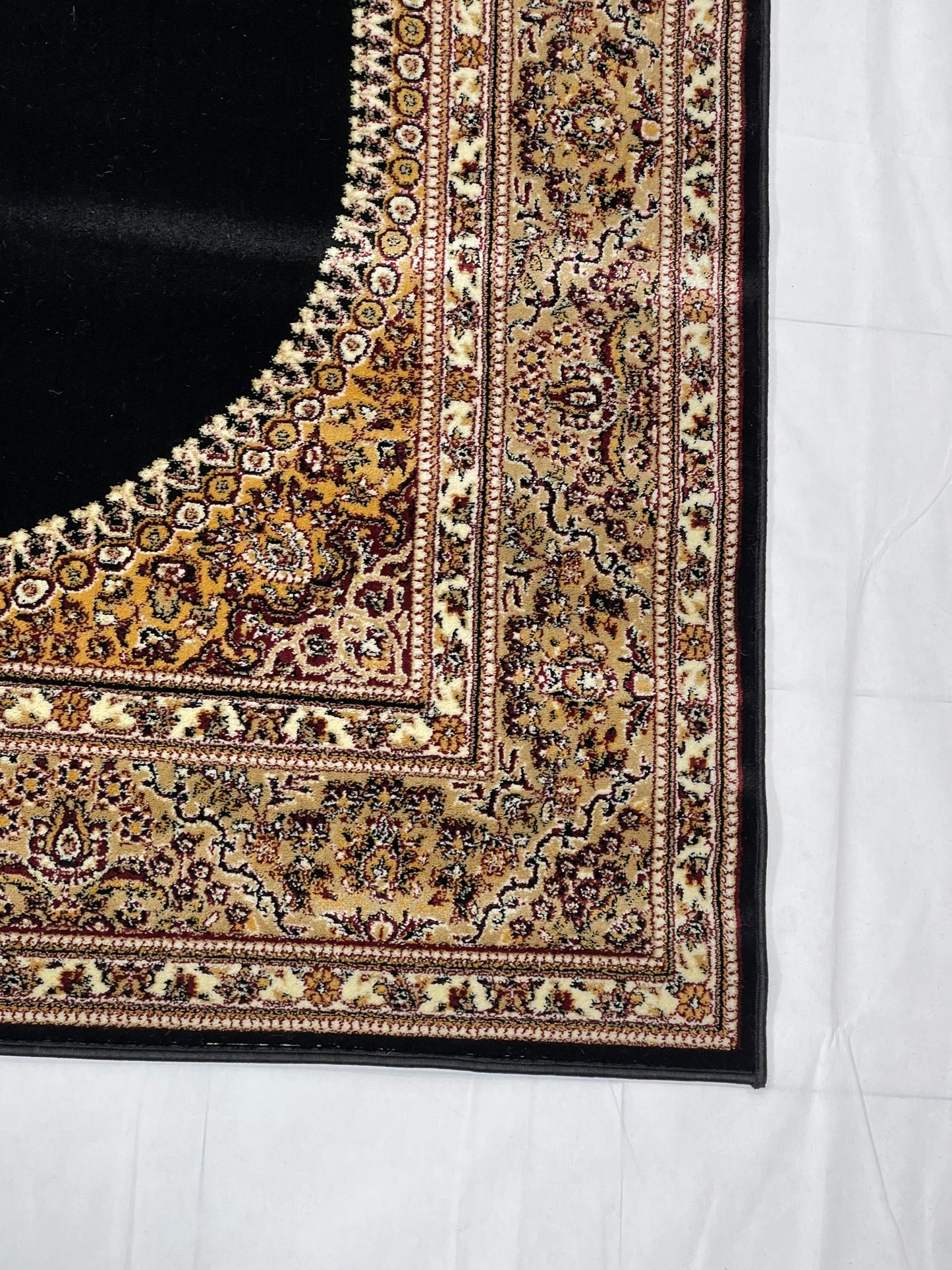 Persian polypropylene Rug,back woven(Article-22-Black  )