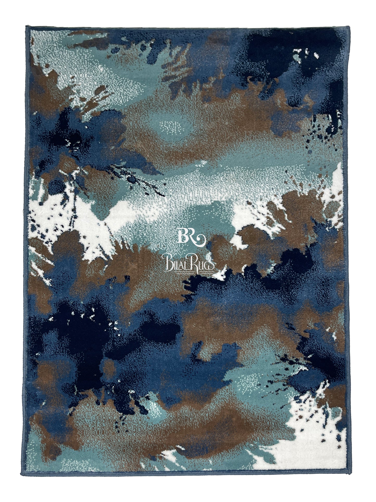 Modern Polypropylene Rug,Woven Back
(Article-69-Blue)
Size : 3 ft width x 5 ft length (100cm x 150 cm)