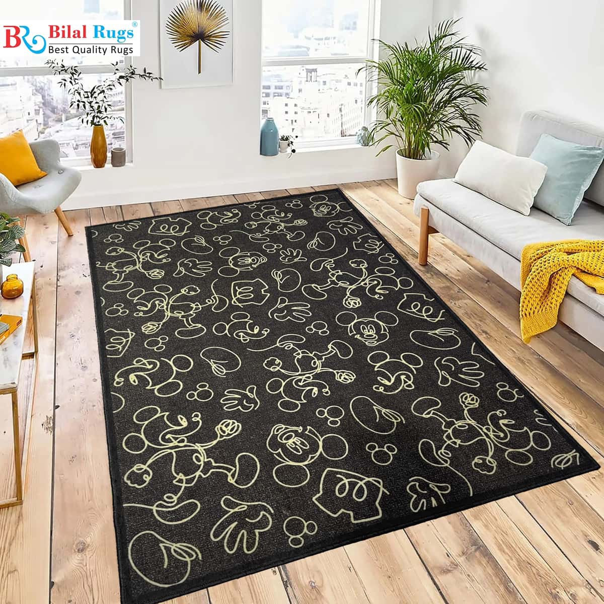 TPR Non Woven Rugs For Kids Room
Article-81-Black