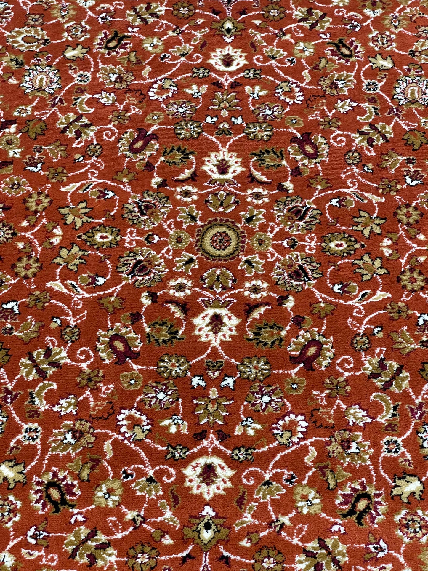 Persian polypropylene Rug,back woven(Article-140-Rust)
Size : 5ft width  x 7.3ft length (150cm x 220cm)