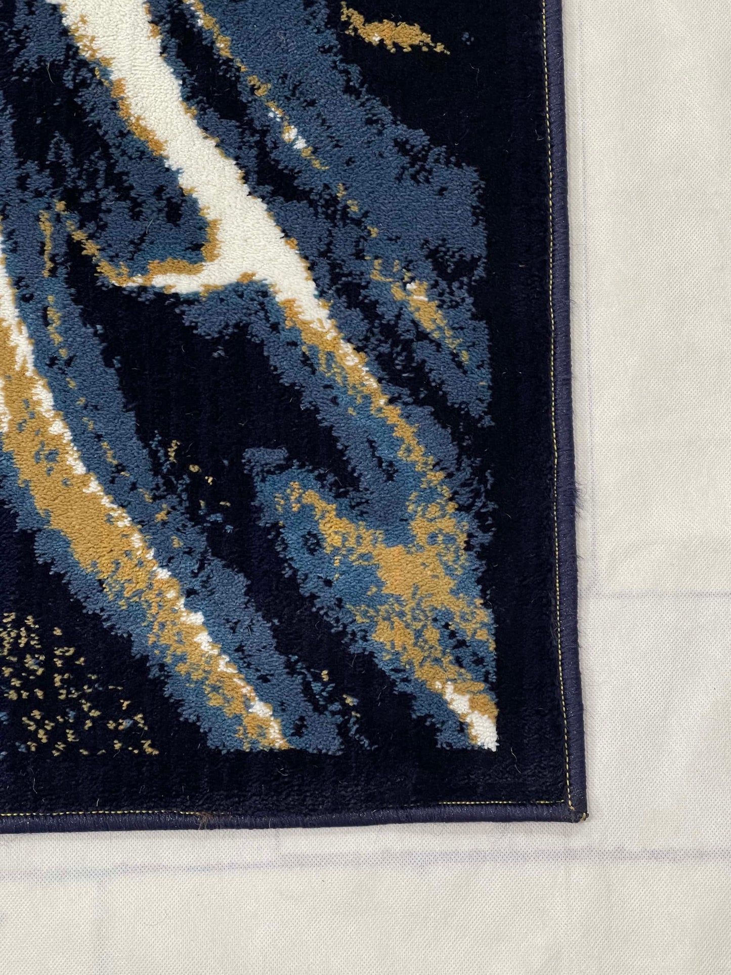 Modern polypropylene Rug,back woven(Article-1612-Blue)