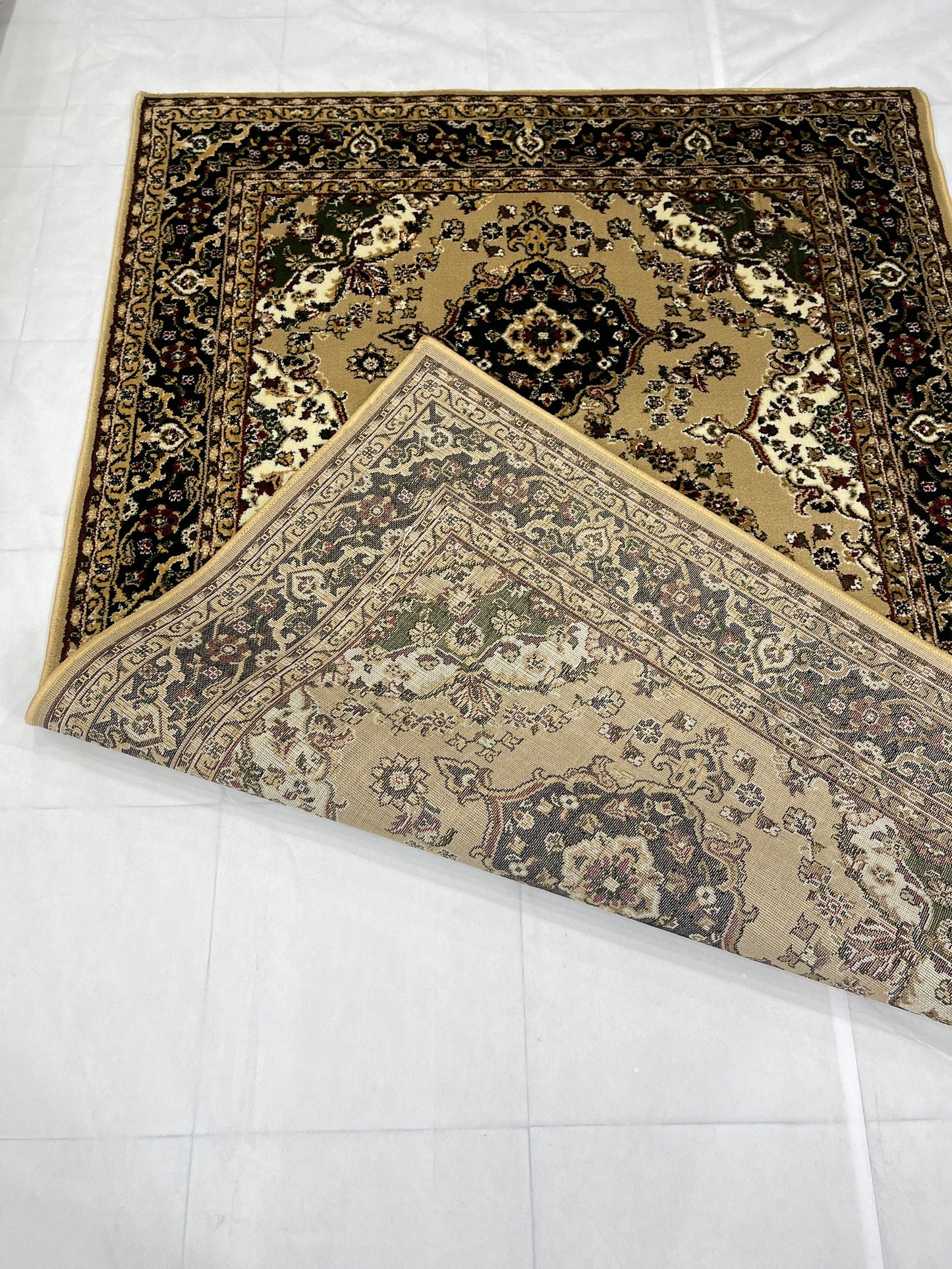 Persian Polypropylene Rug,back woven(Article-28-Beige)
Size : 5ft width  x 7.3ft length (150cm x 220cm)