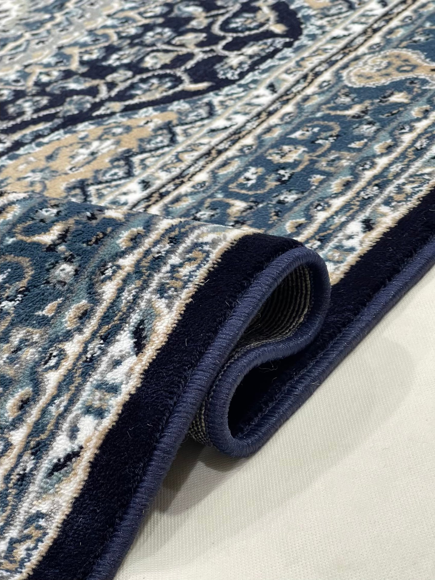 Persian  Polypropylene Rug,back woven(Article-27-Blue)
Size : 5ft width  x 7.3ft length (150cm x 220cm)
