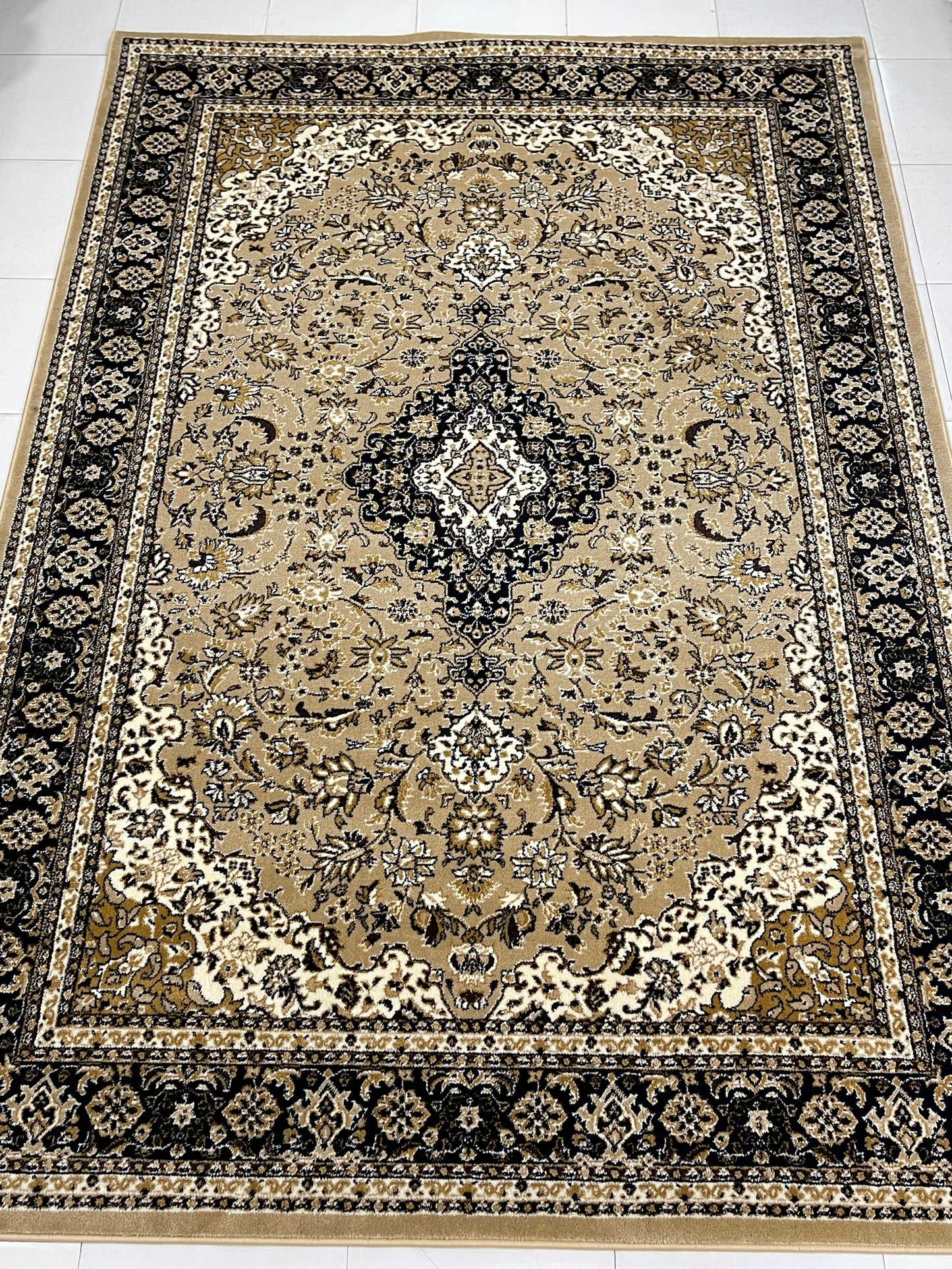 Modern polypropylene Rug,back woven(Article-01-Beige)